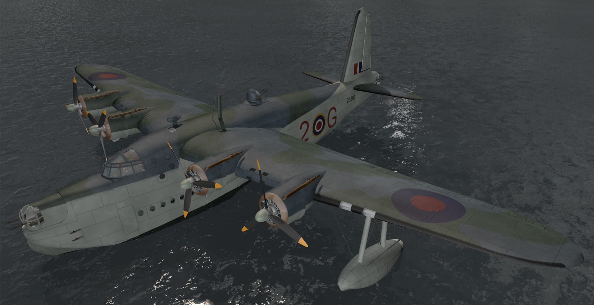 Short Sunderland Mk-2 3D model_7