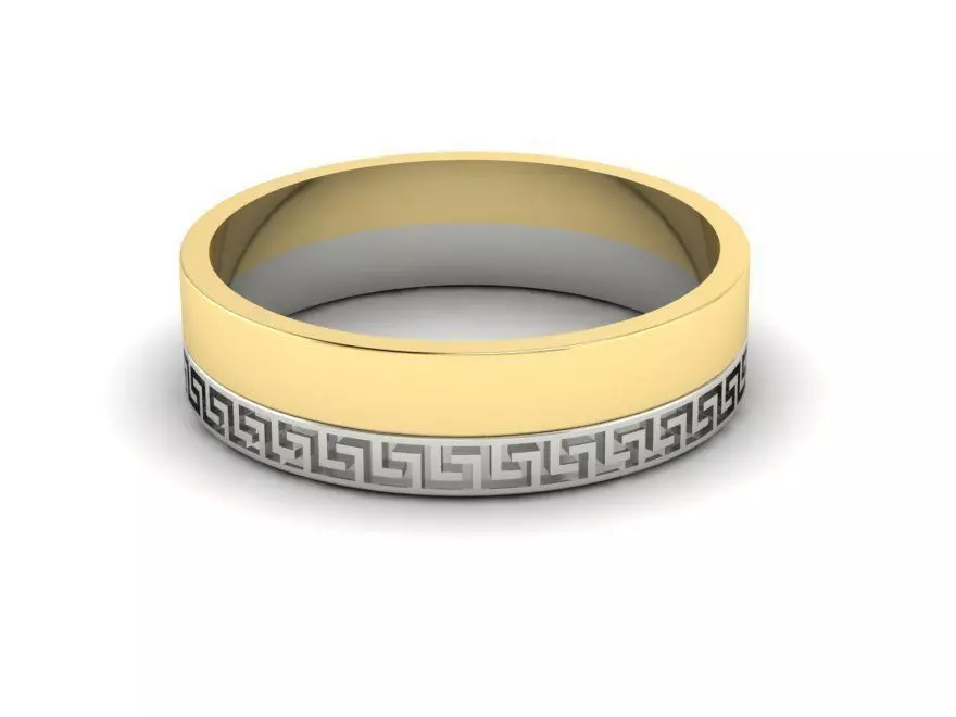 Ring with meander 3D print model