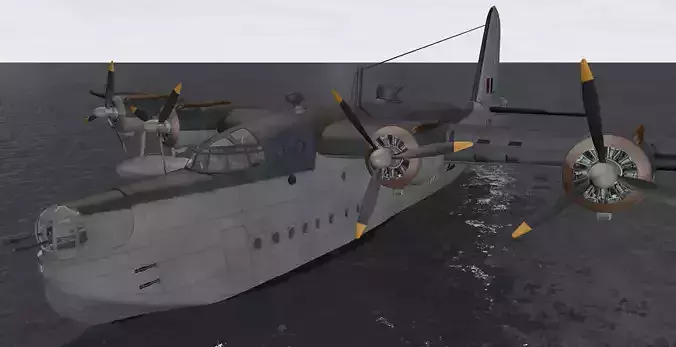 Short Sunderland Mk-3 3D model