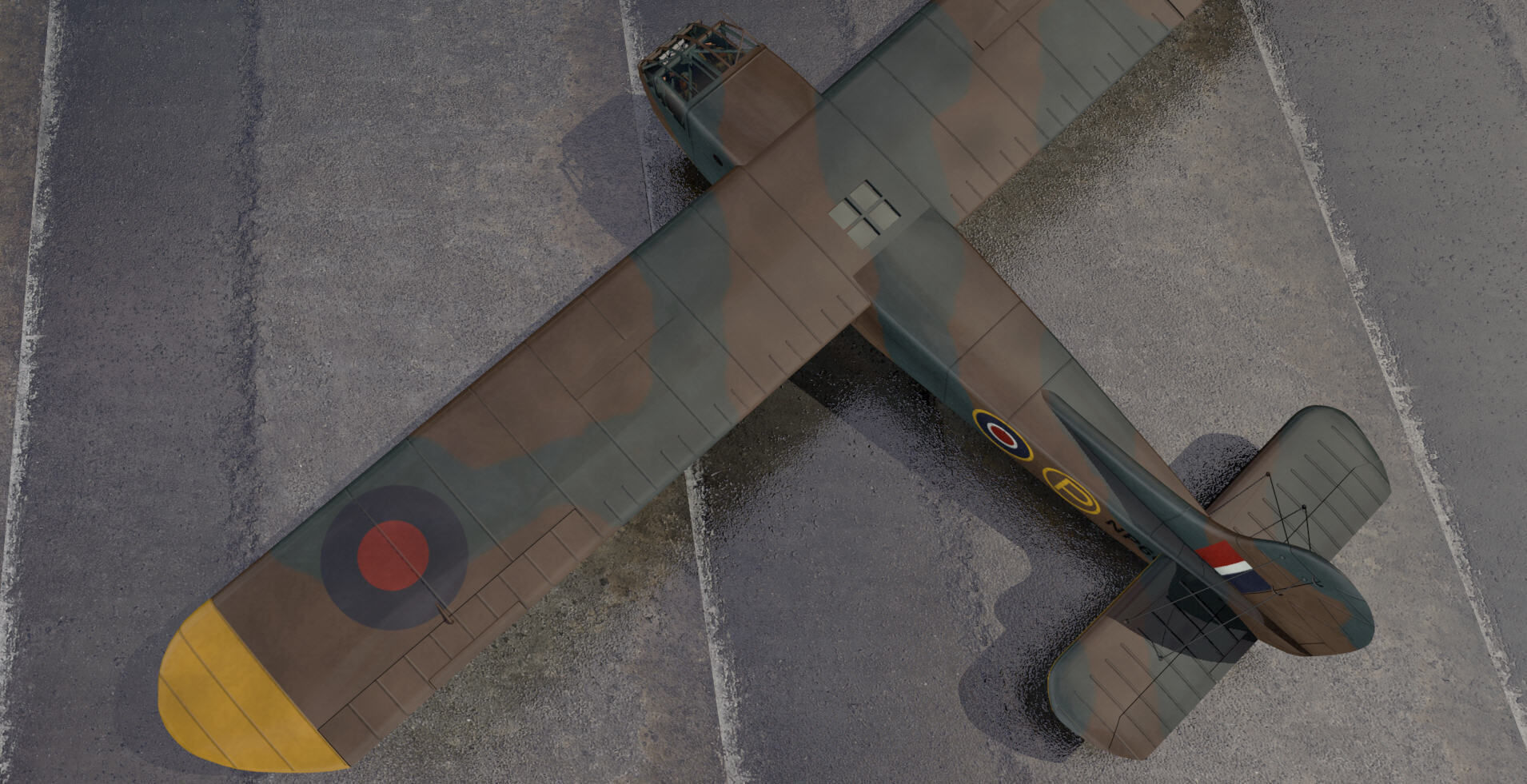 Waco Hadrian - RAF 3D model_5