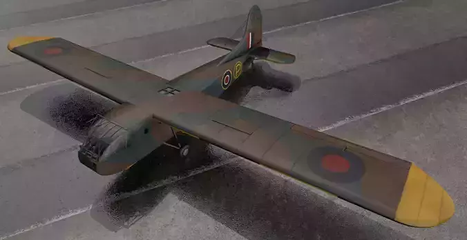 Waco Hadrian - RAF 3D model