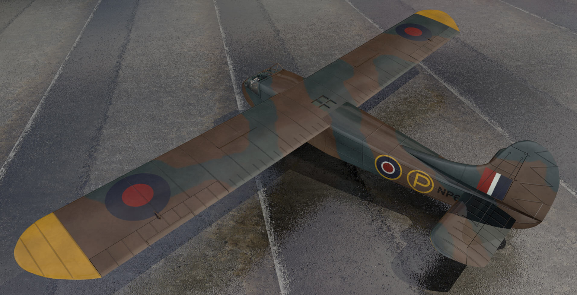 Waco Hadrian - RAF 3D model_1