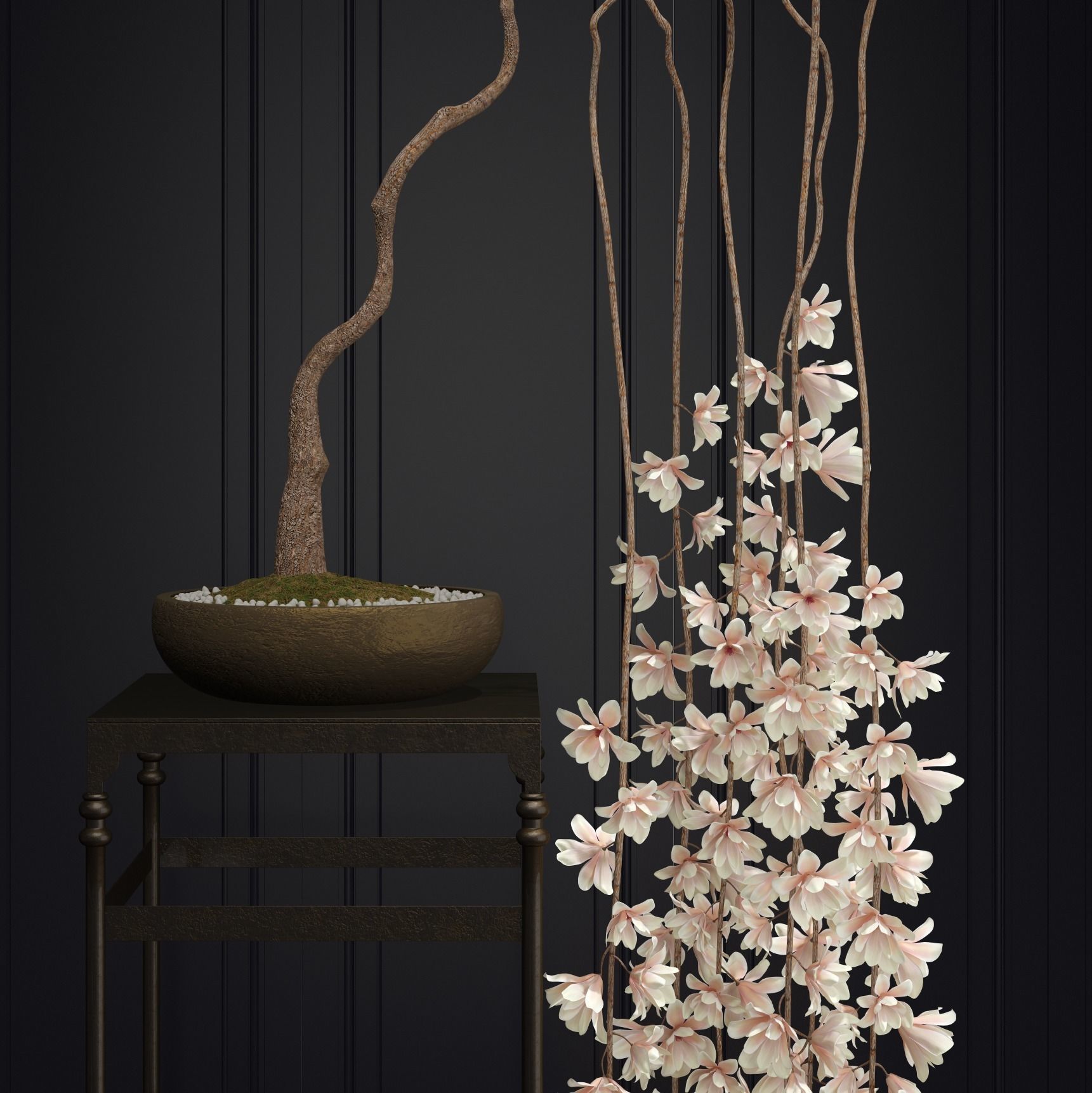 Bonsai Magnolia 3D model_3