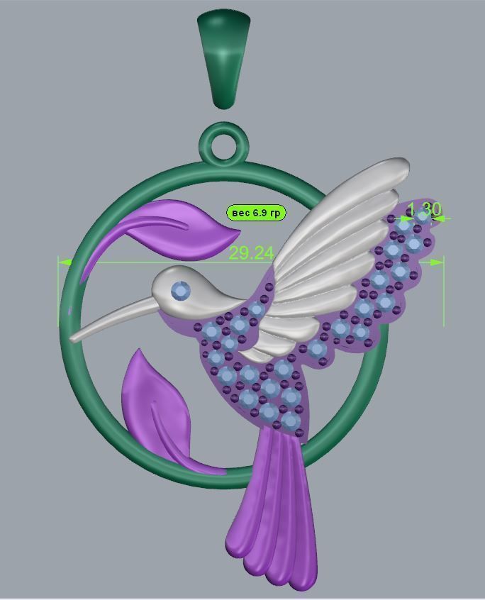  Pendant collighs 3D print model_1