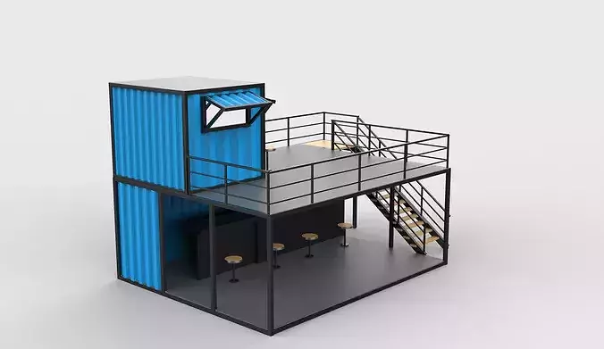 container Kiosk 3D model