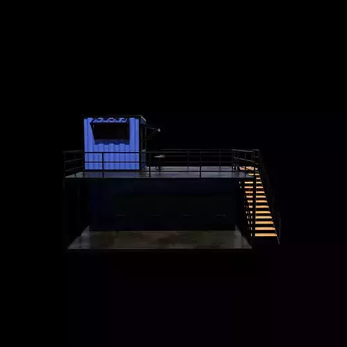 container Kiosk 3D model 3
