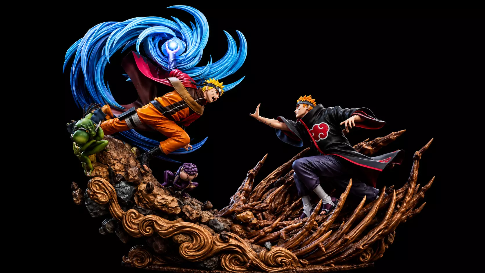 Naruto vs Pain Ultimate Battle Statue STL 3D print model