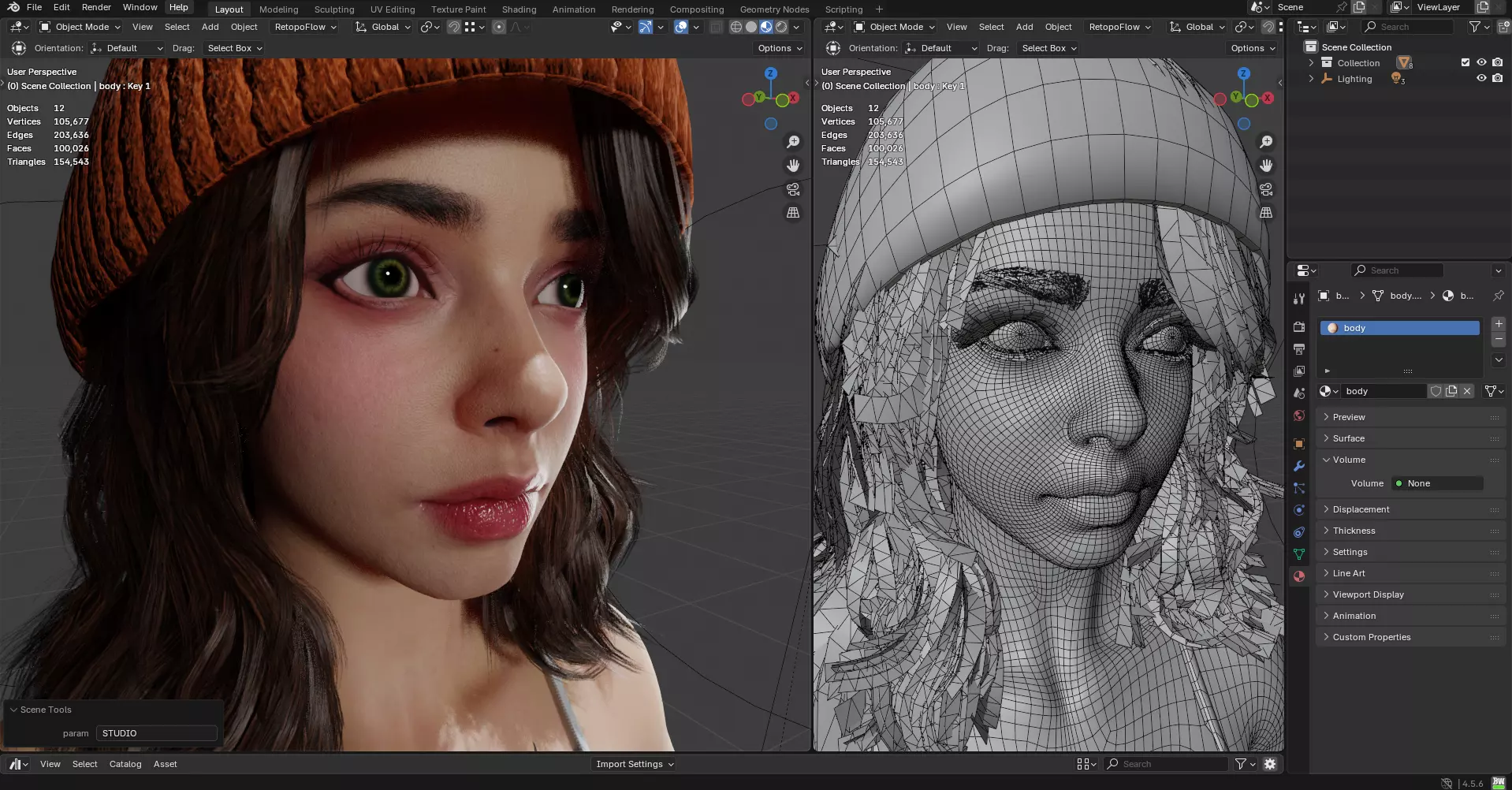 Sigma girl PBR 8k free version Free 3D model