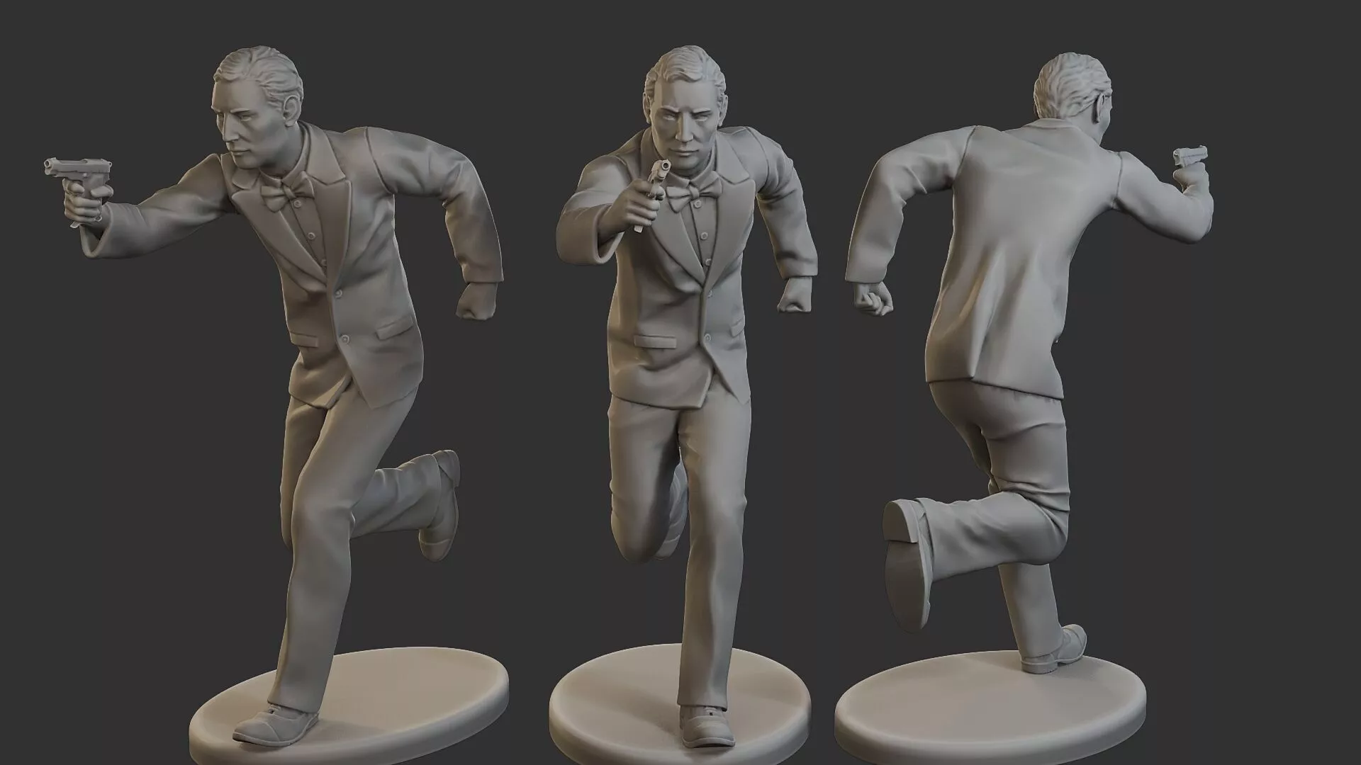Male Spy Agent MSA1 007 3D print model