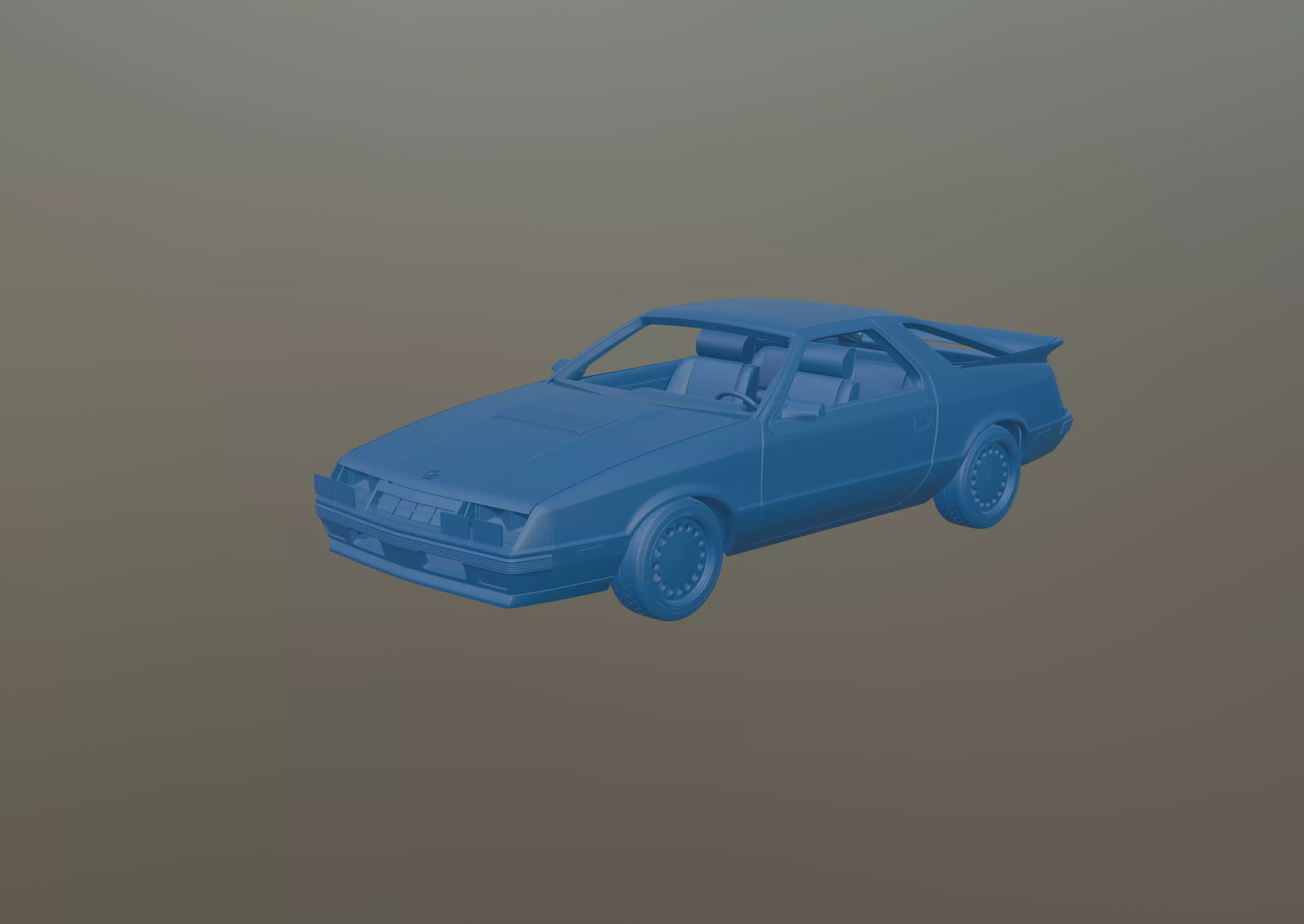 DODGE DAYTONA 1984 3D PRINT MODEL 3D print model