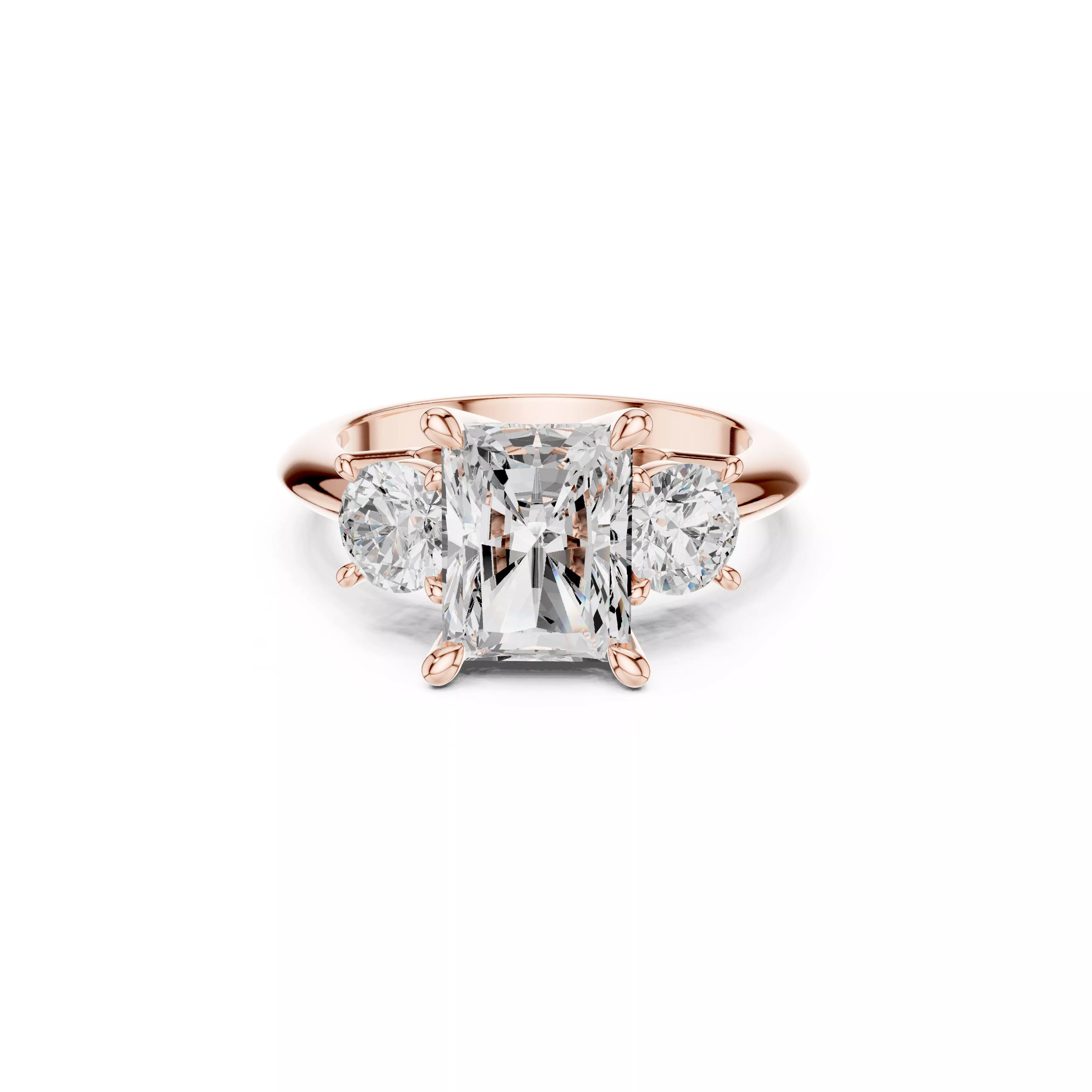 Custom Fine Jewelry Diamond Ring Gold Band STL 3DM 905 3D print model