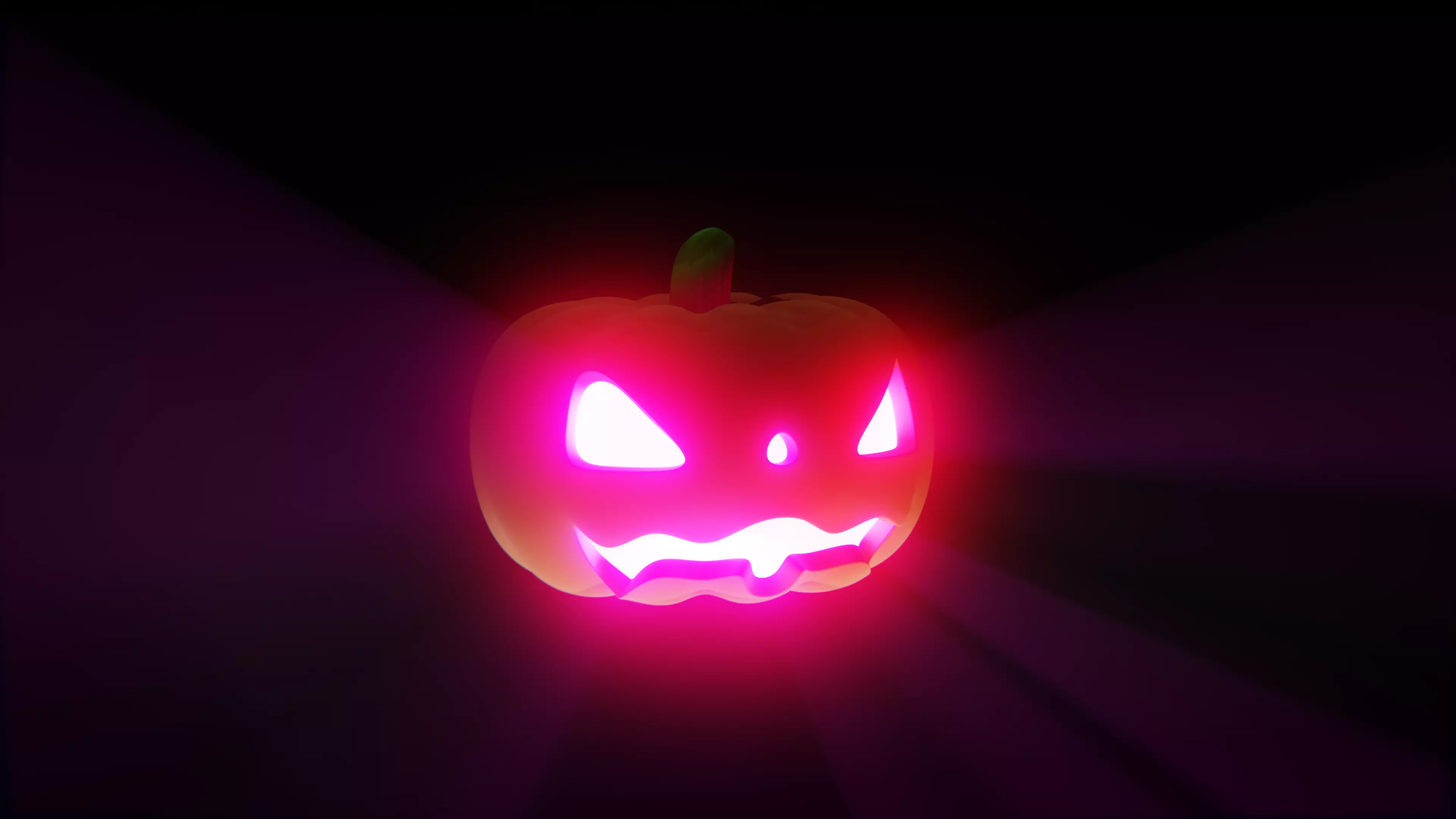 Halloween pumpkin Low-poly 3D model