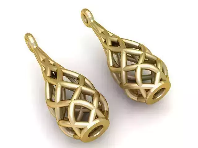 Earrings pair of gold