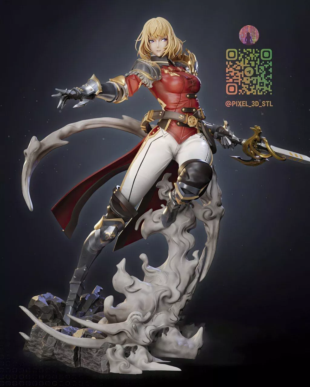 Cha Hae-In Solo Leveling 3D print model
