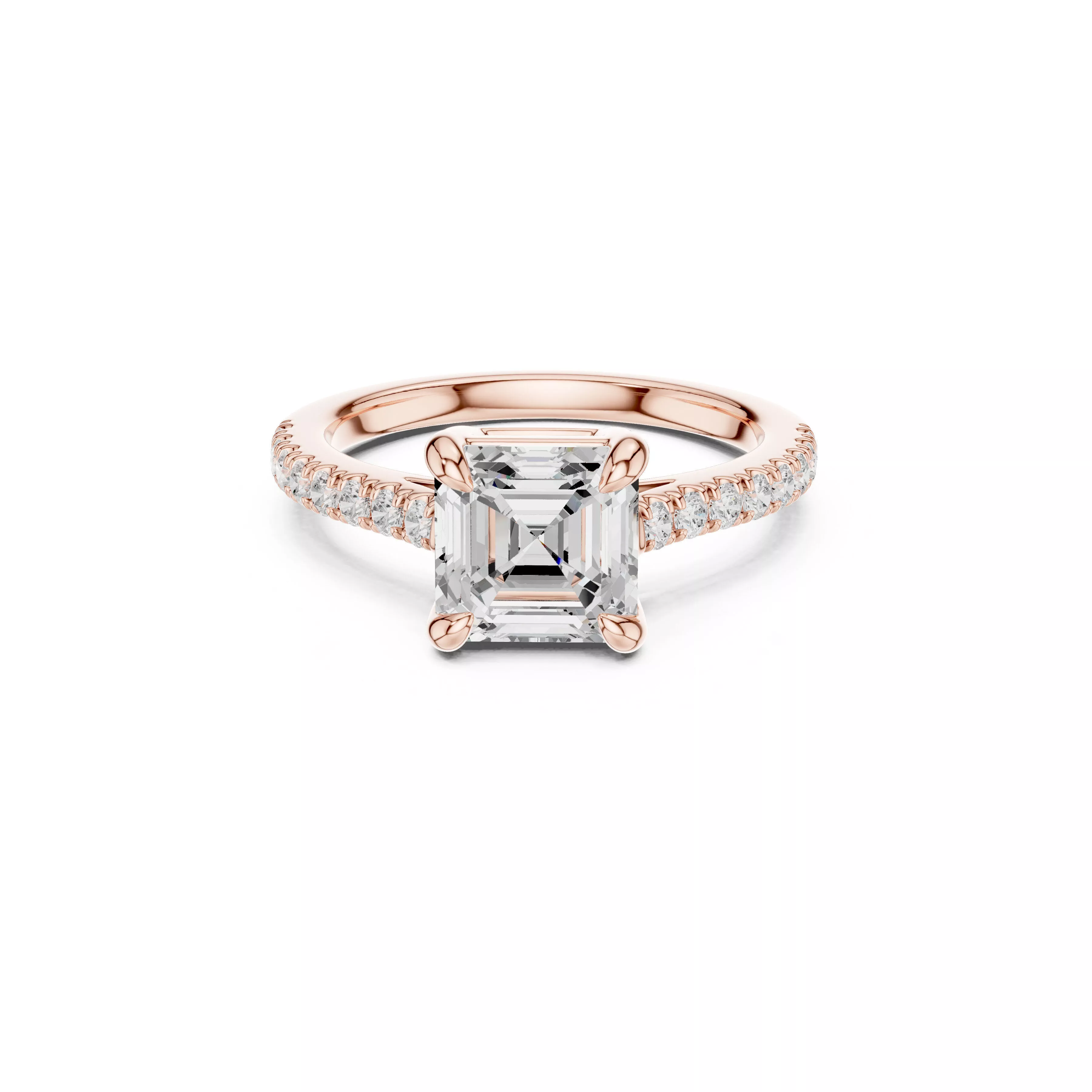 Custom Fine Jewelry Diamond Ring Gold Band STL 3DM 874 3D print model