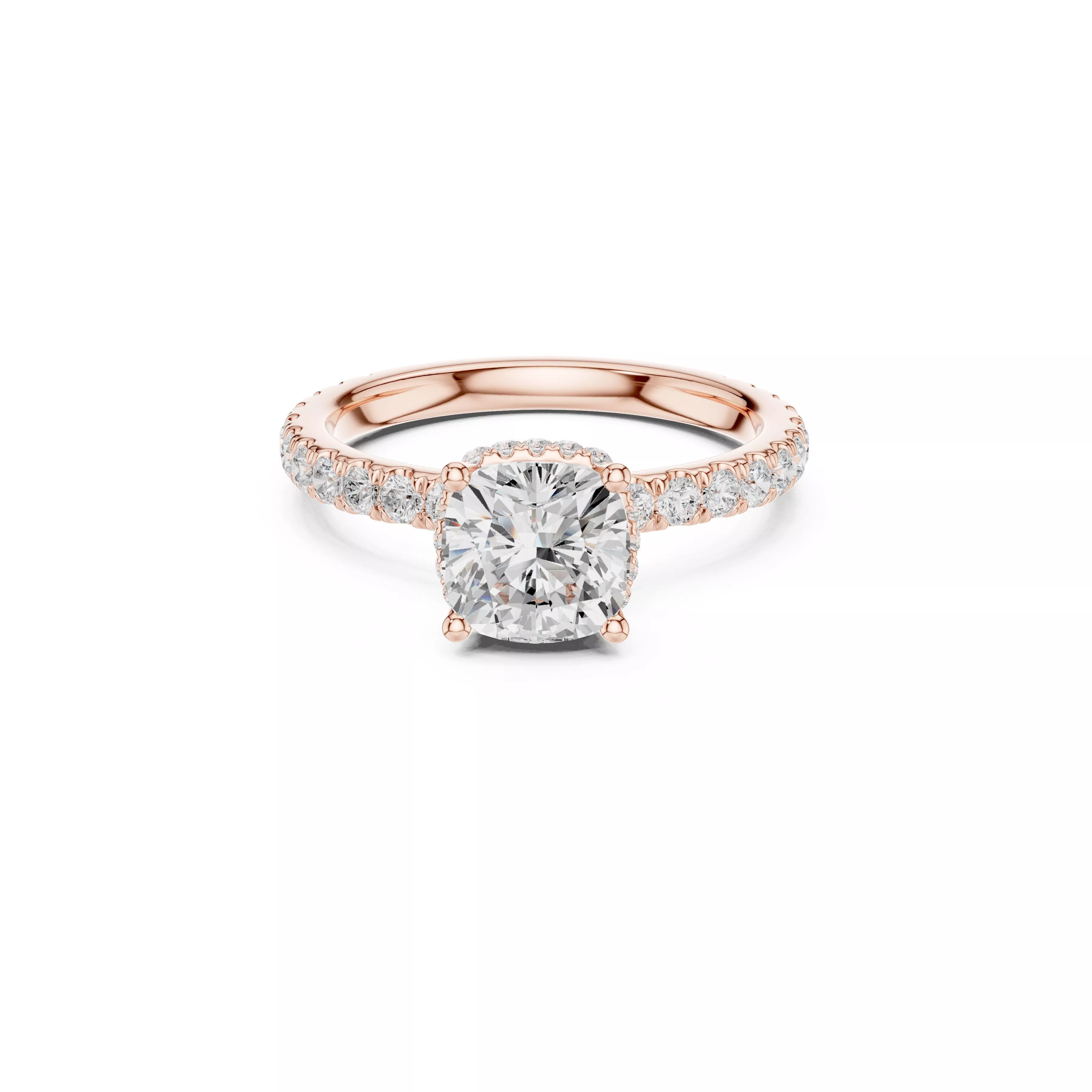Custom Fine Jewelry Diamond Ring Gold Band STL 3DM 873 3D print model