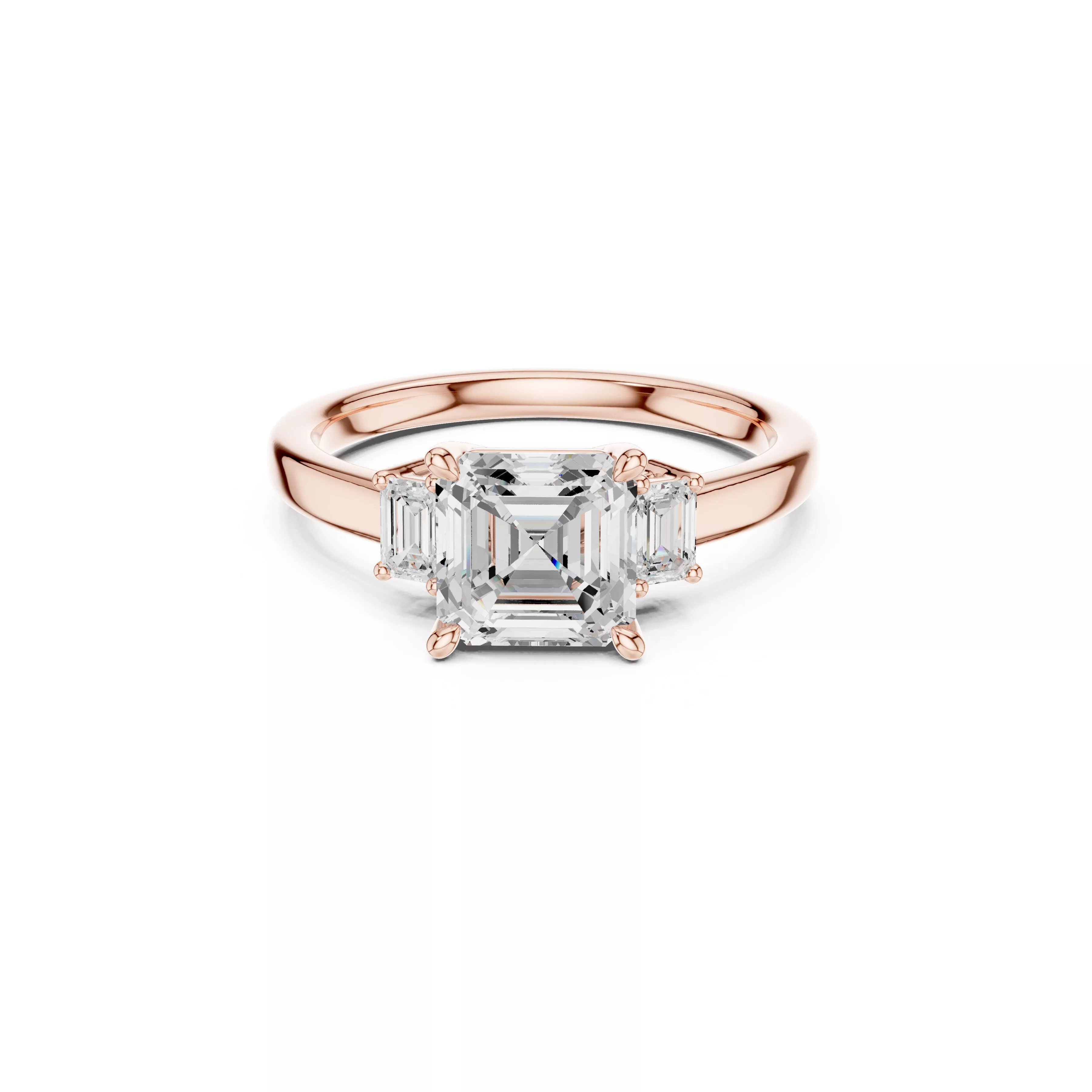 Custom Fine Jewelry Diamond Ring Gold Band STL 3DM 867 3D print model