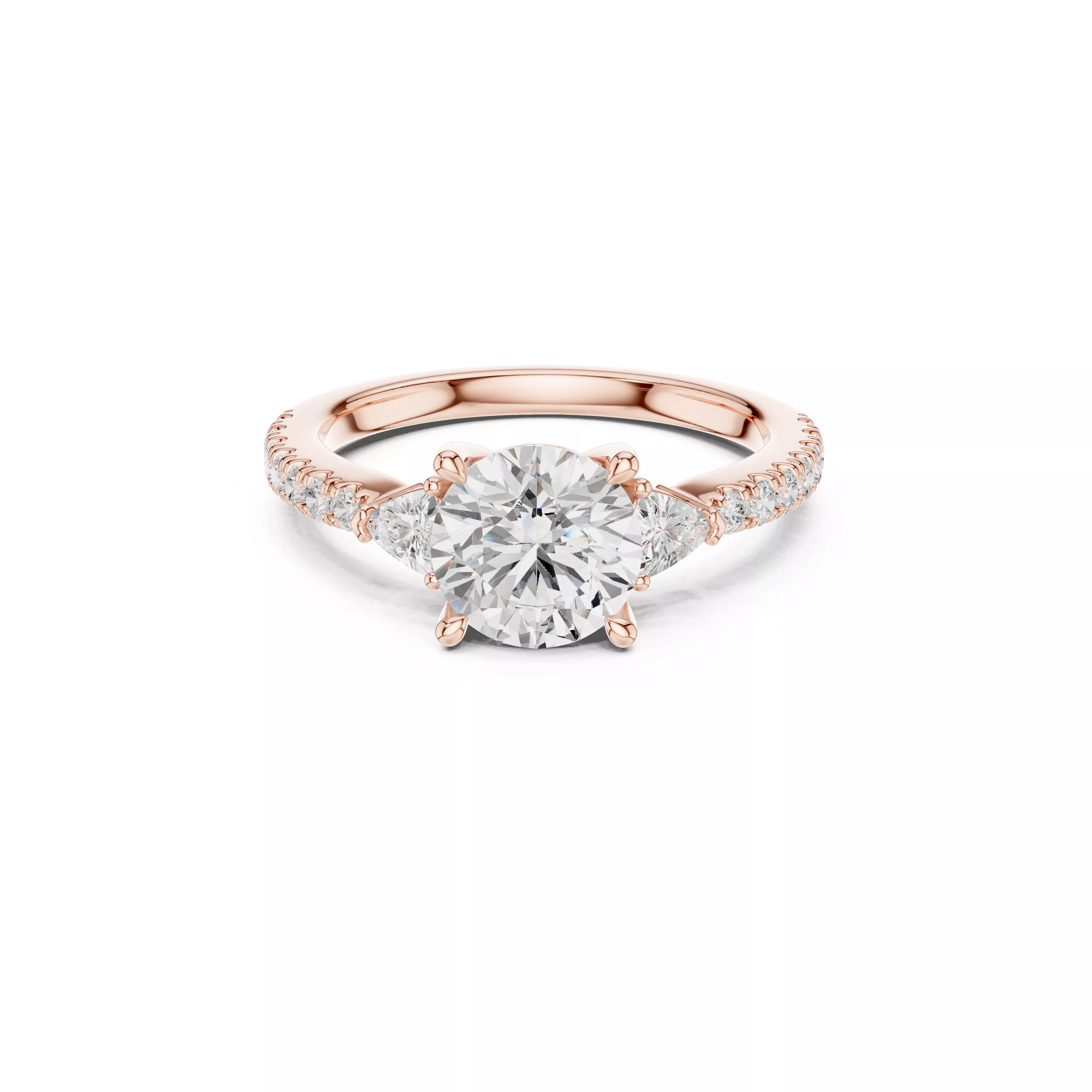 Custom Fine Jewelry Diamond Ring Gold Band STL 3DM 863 3D print model