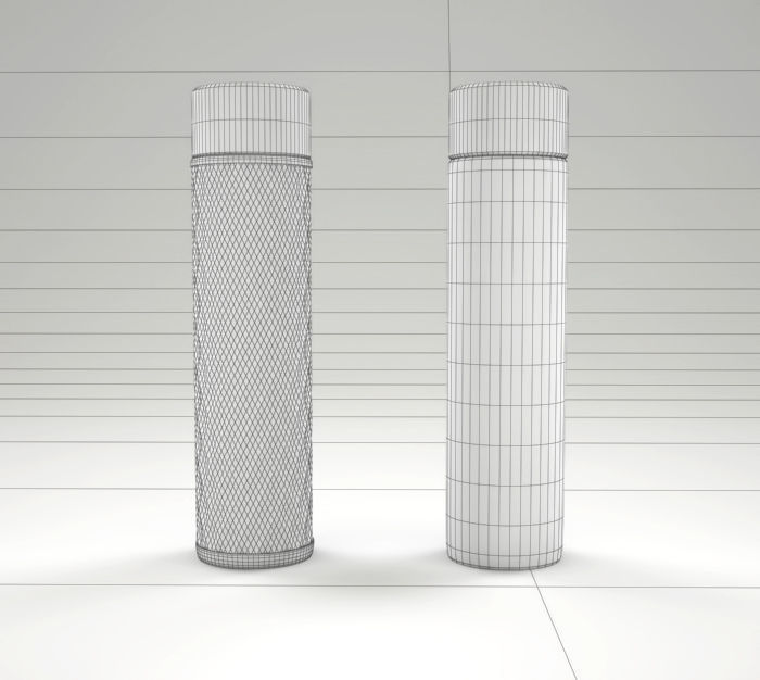 Bottles  water 3D model 3D model_1