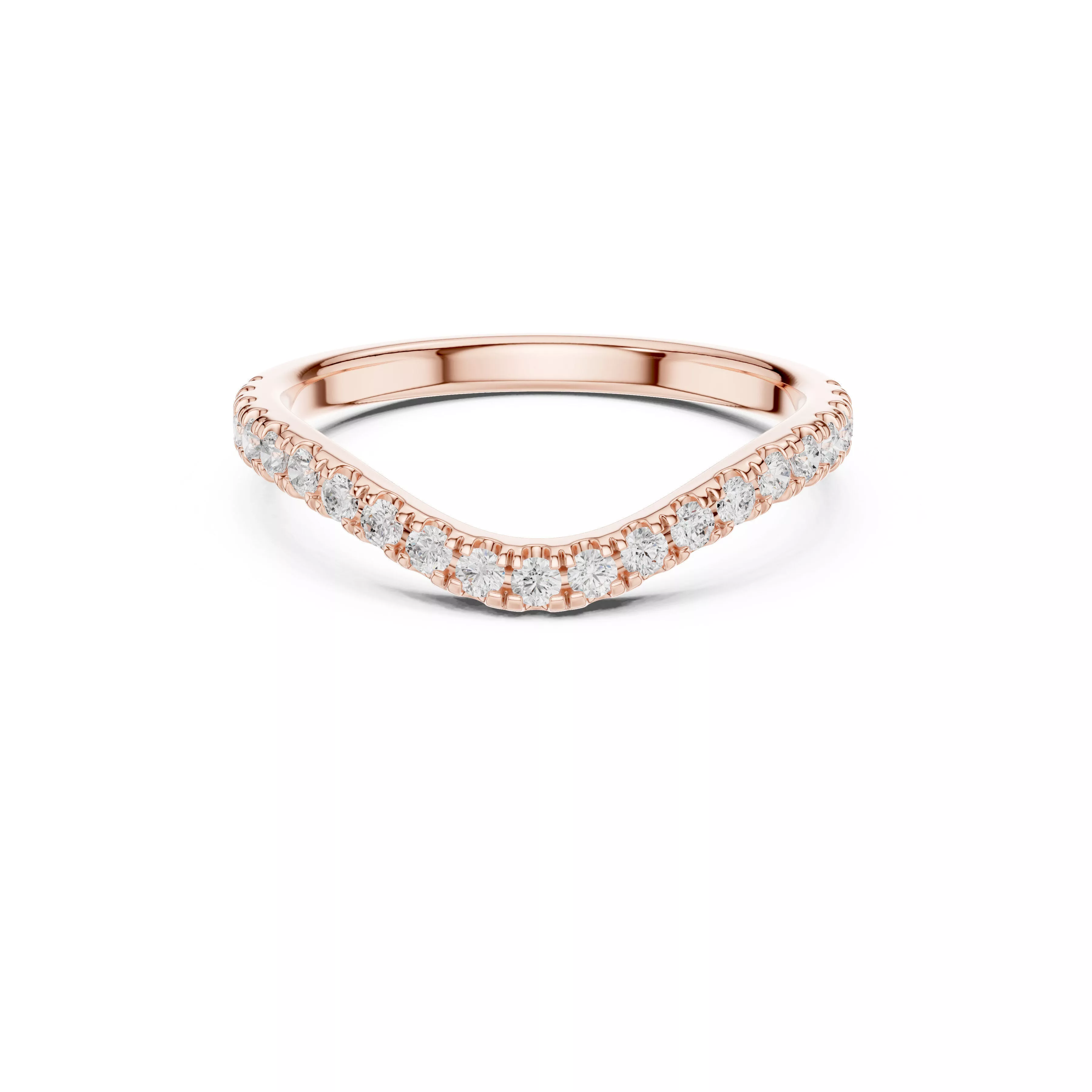 Custom Fine Jewelry Diamond Ring Gold Band STL 3DM 791 3D print model
