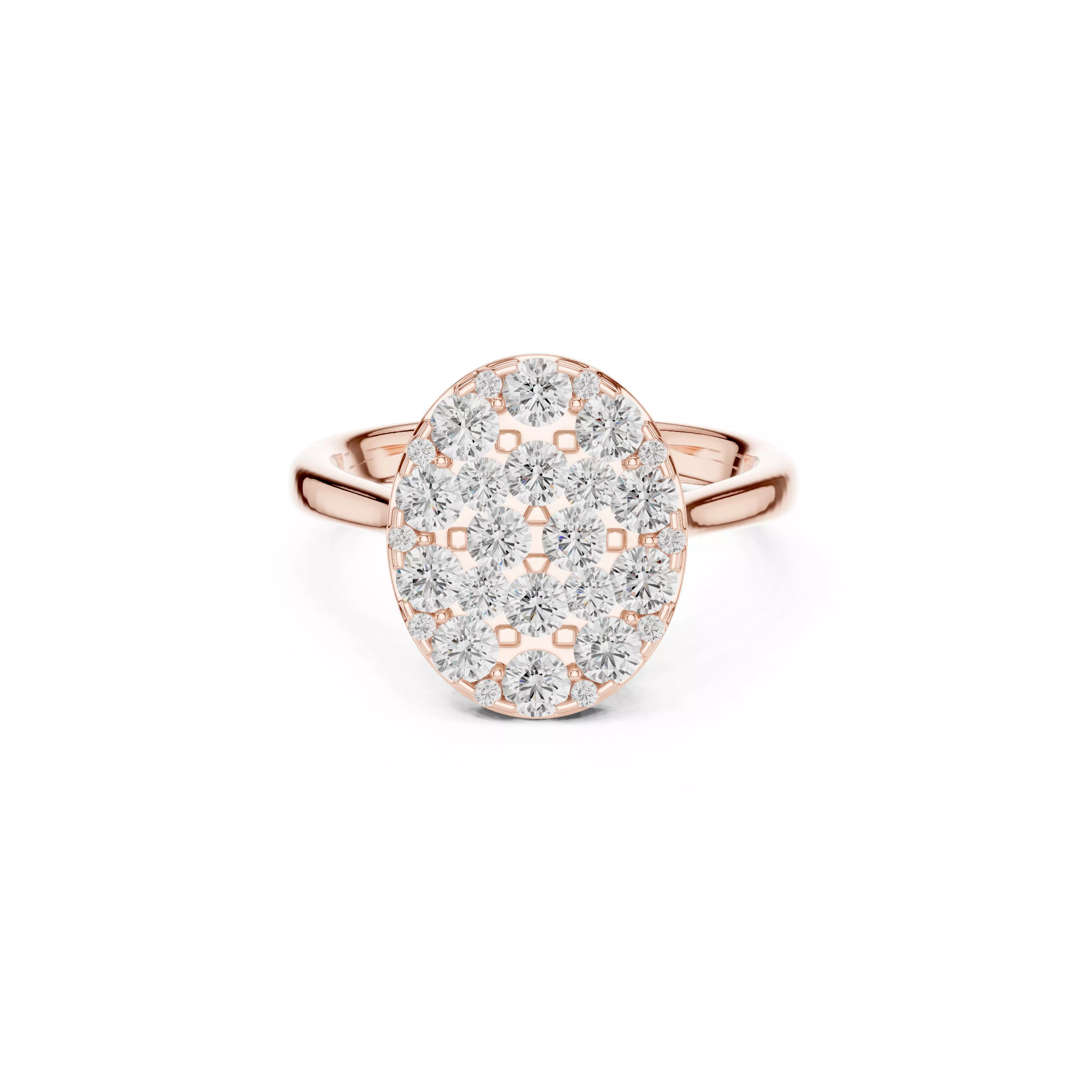 Custom Fine Jewelry Diamond Ring Gold Band STL 3DM 783 3D print model
