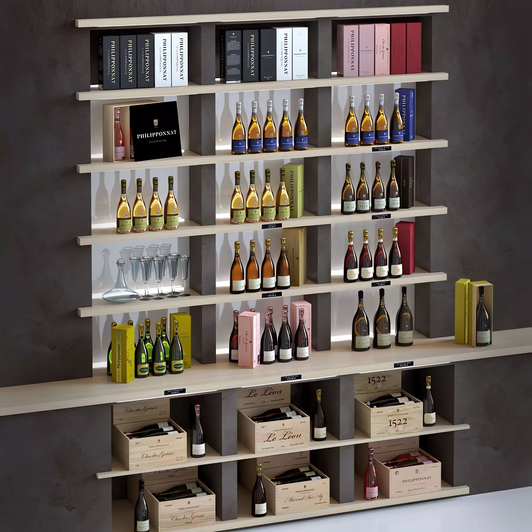 Champagne Philliponnat Collection PART A 3D model_0