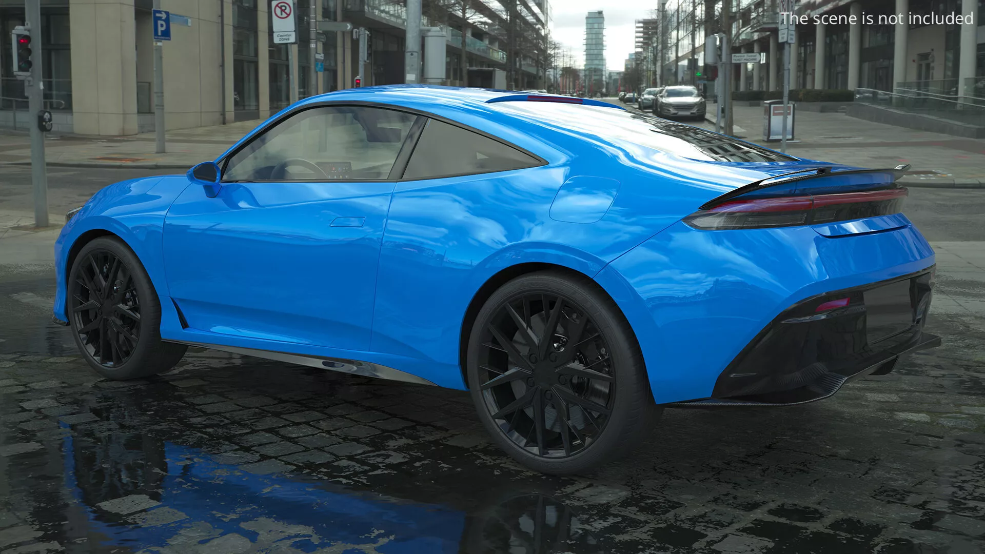 High Performance Coupe 2026 Light Blue Rigged for Maya 3D model