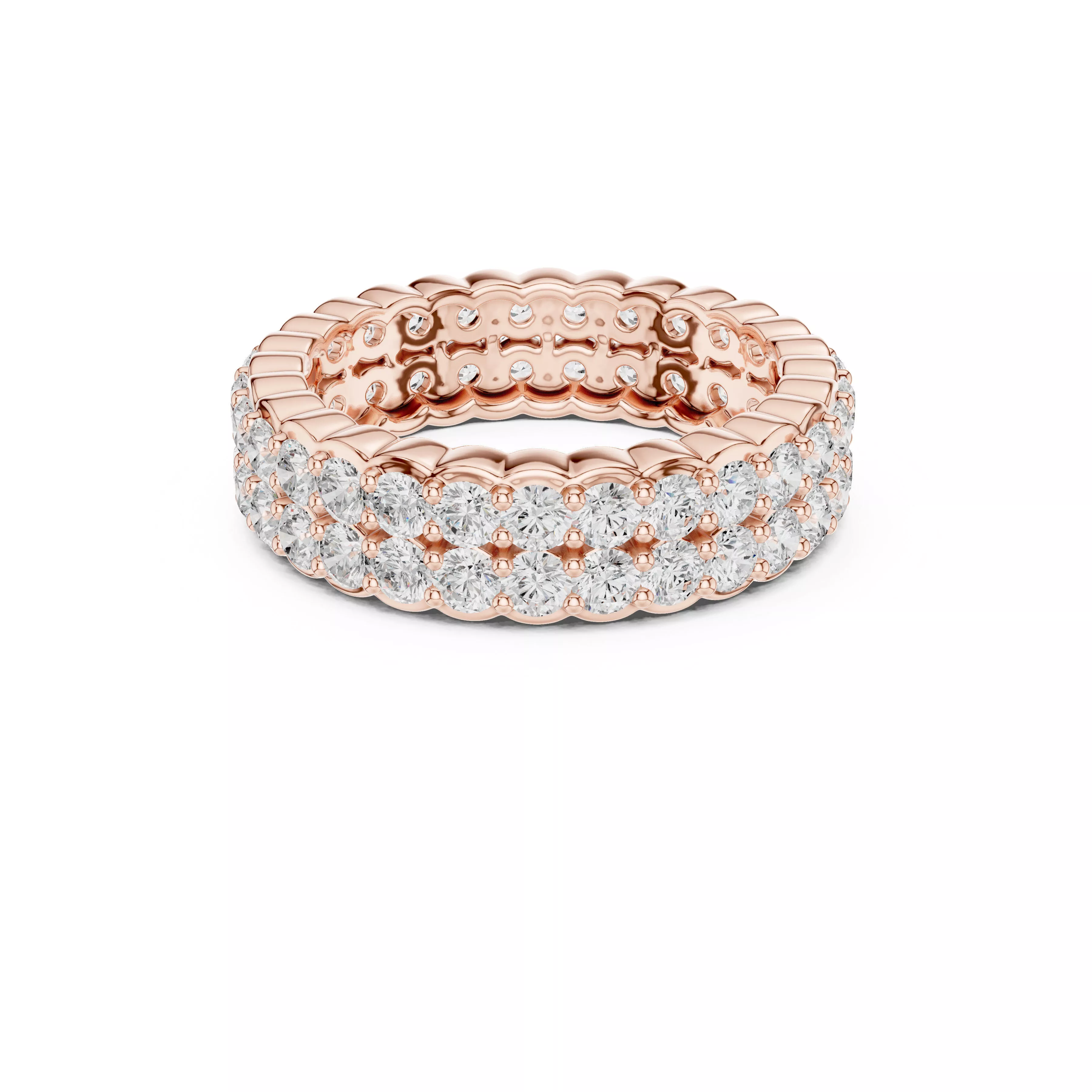 Custom Fine Jewelry Diamond Ring Gold Band STL 3DM 714 3D print model
