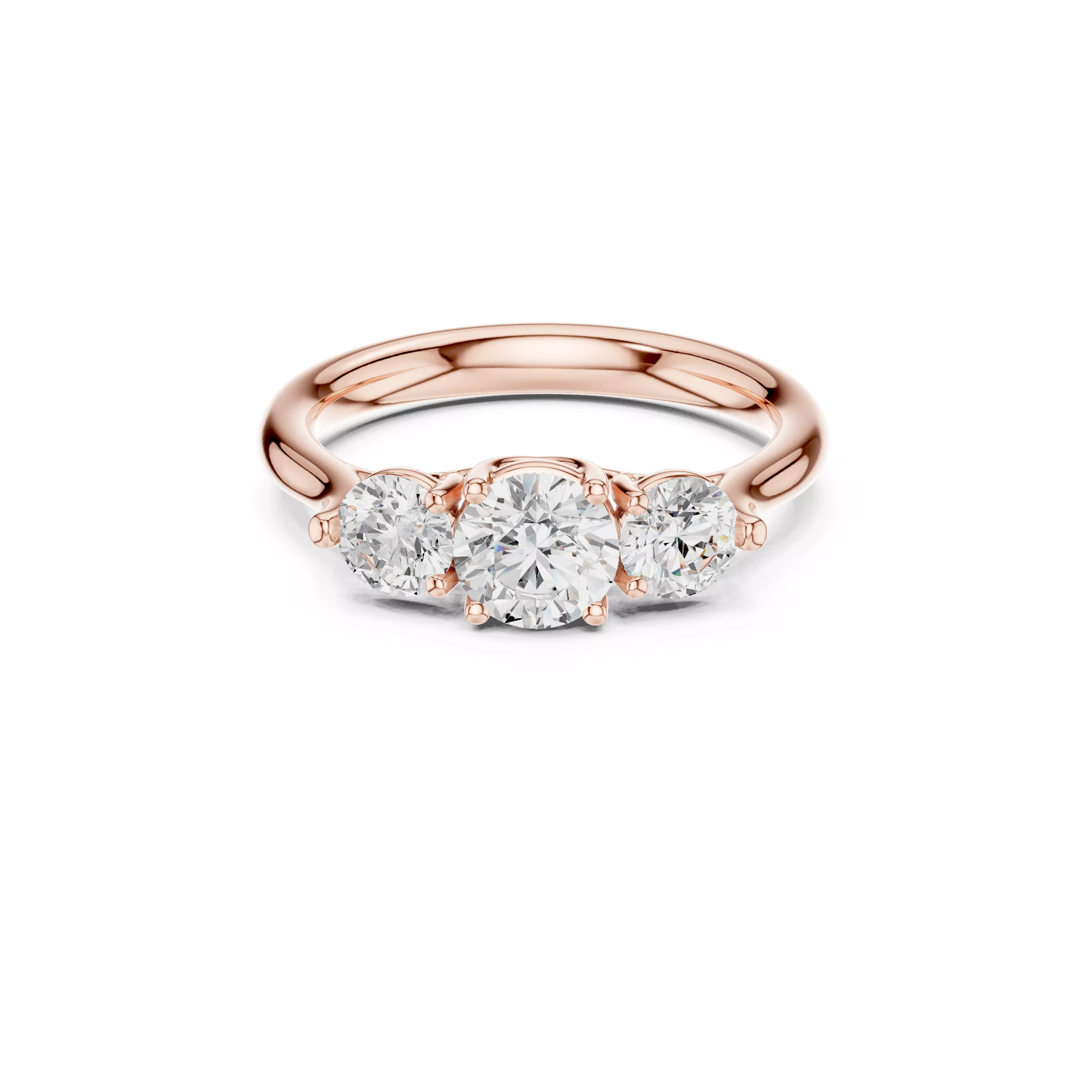 Custom Fine Jewelry Diamond Ring Gold Band STL 3DM 667 3D print model