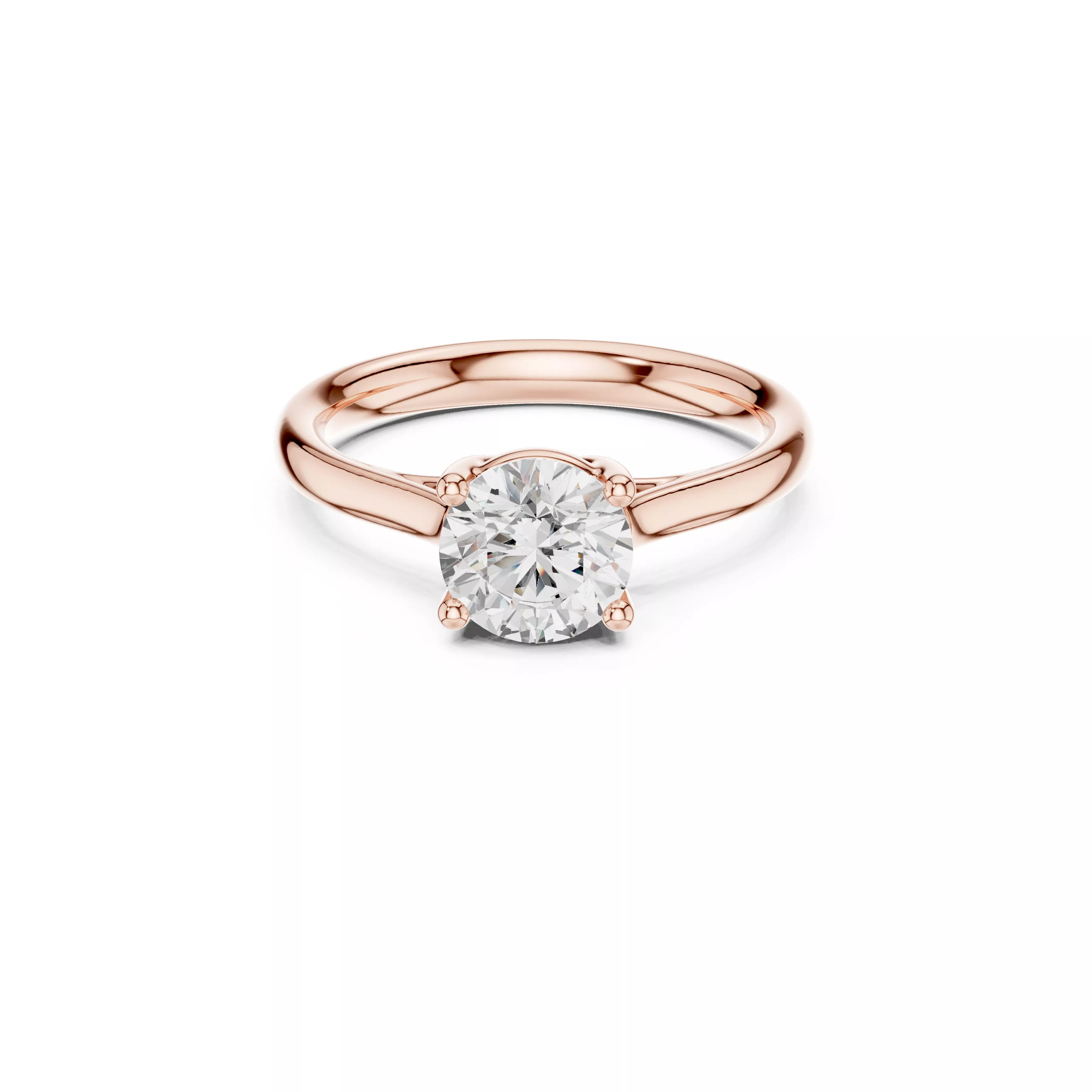 Custom Fine Jewelry Diamond Ring Gold Band STL 3DM 633 3D print model