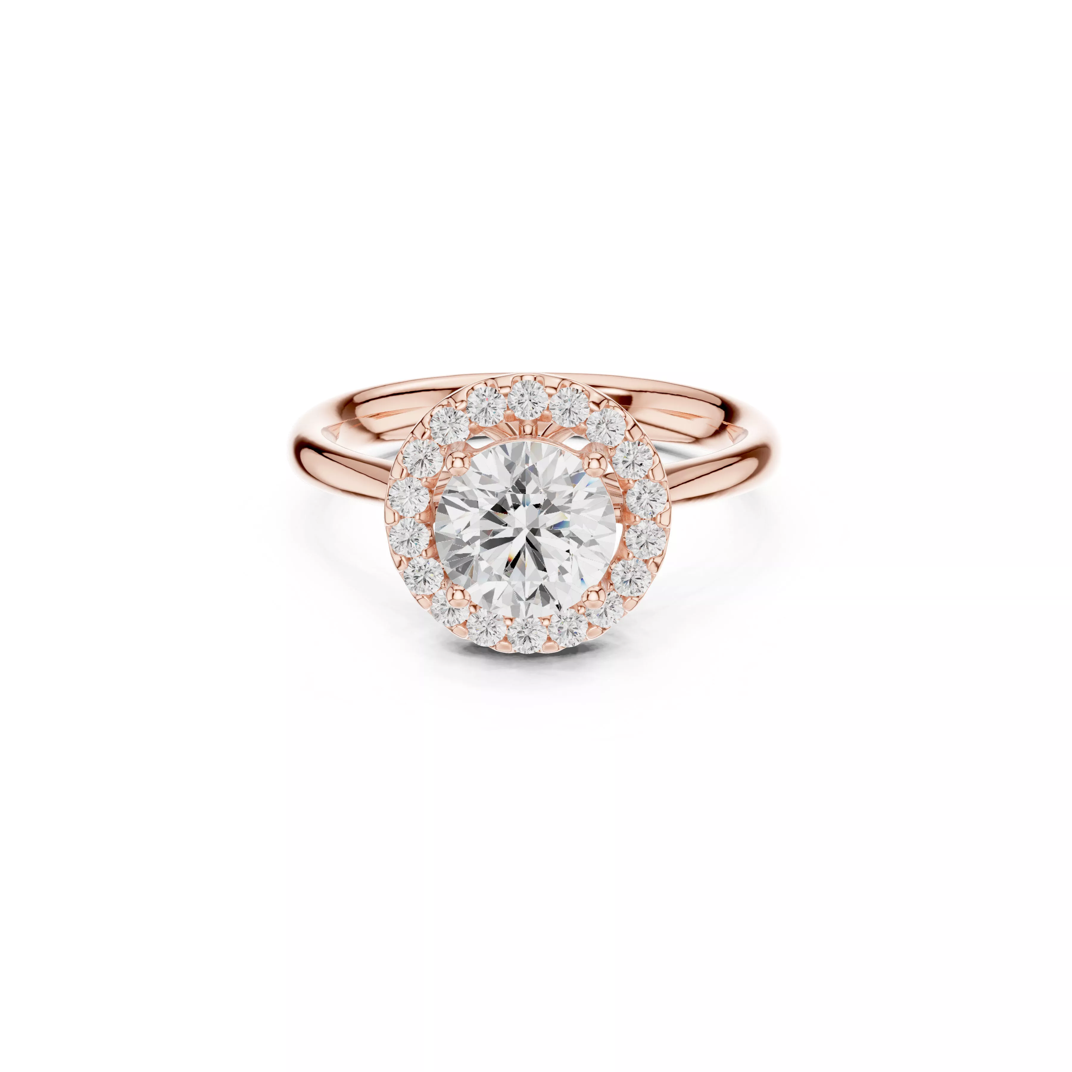 Custom Fine Jewelry Diamond Ring Gold Band STL 3DM 629 3D print model