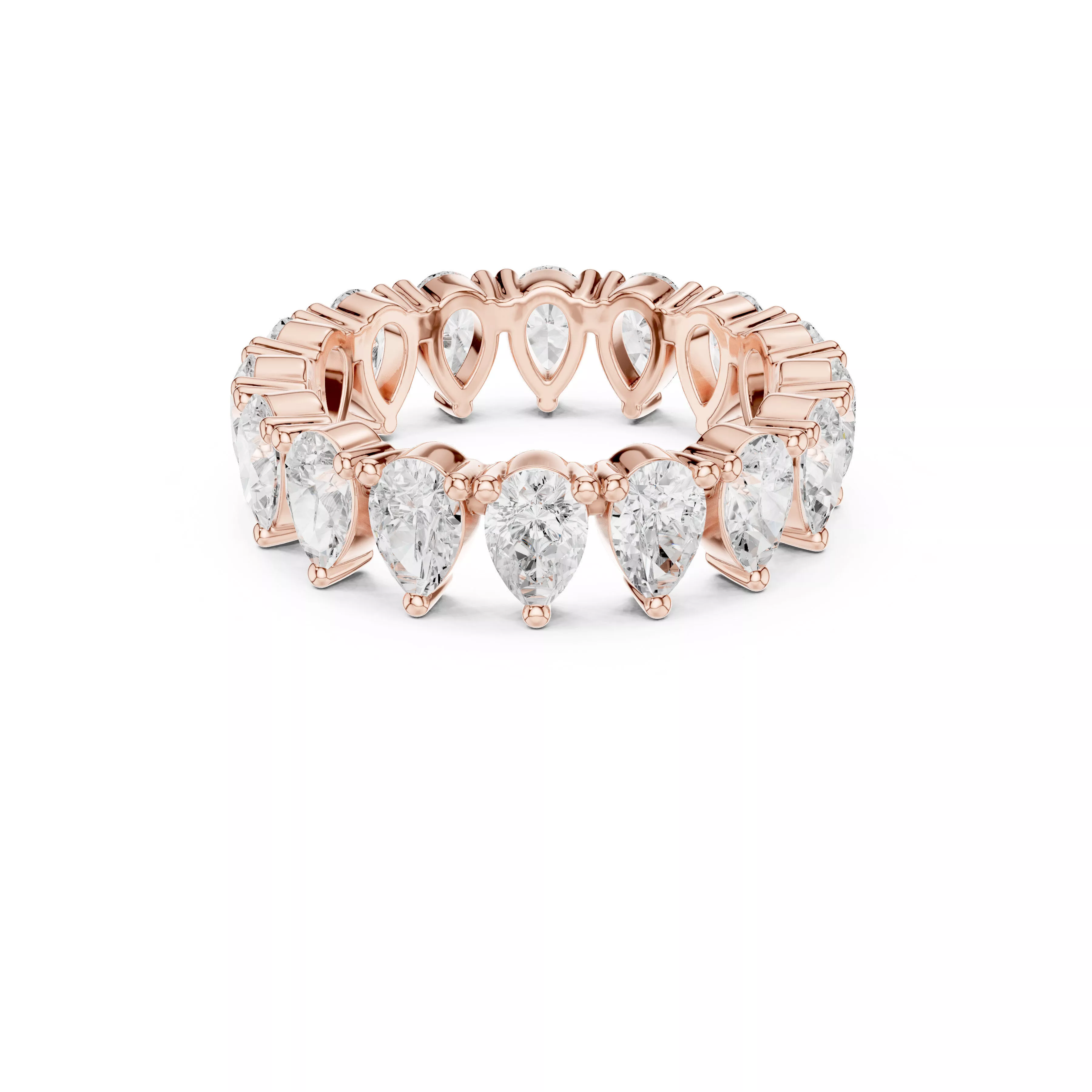 Custom Fine Jewelry Diamond Ring Gold Band STL 3DM 620 3D print model