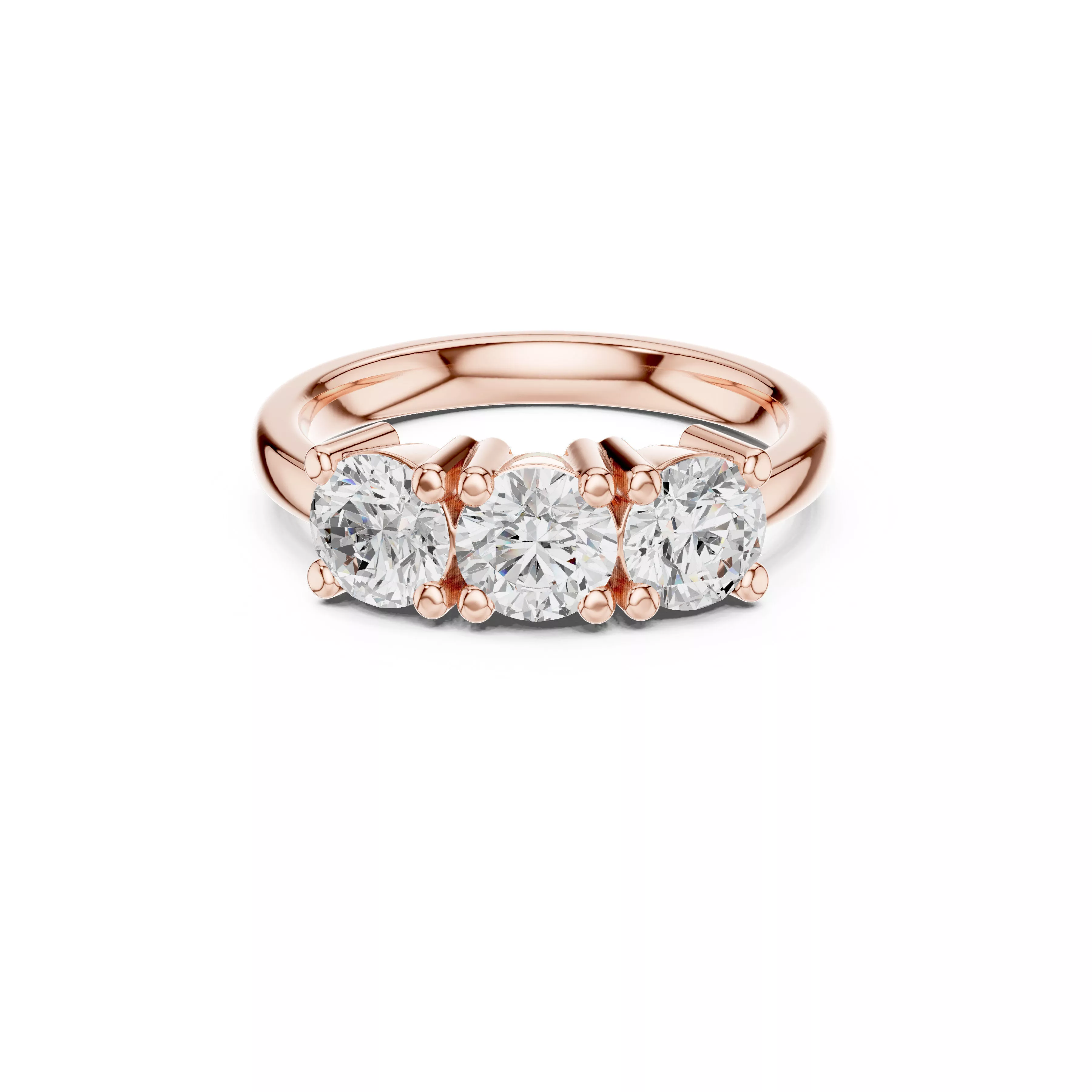 Custom Fine Jewelry Diamond Ring Gold Band STL 3DM 611 3D print model