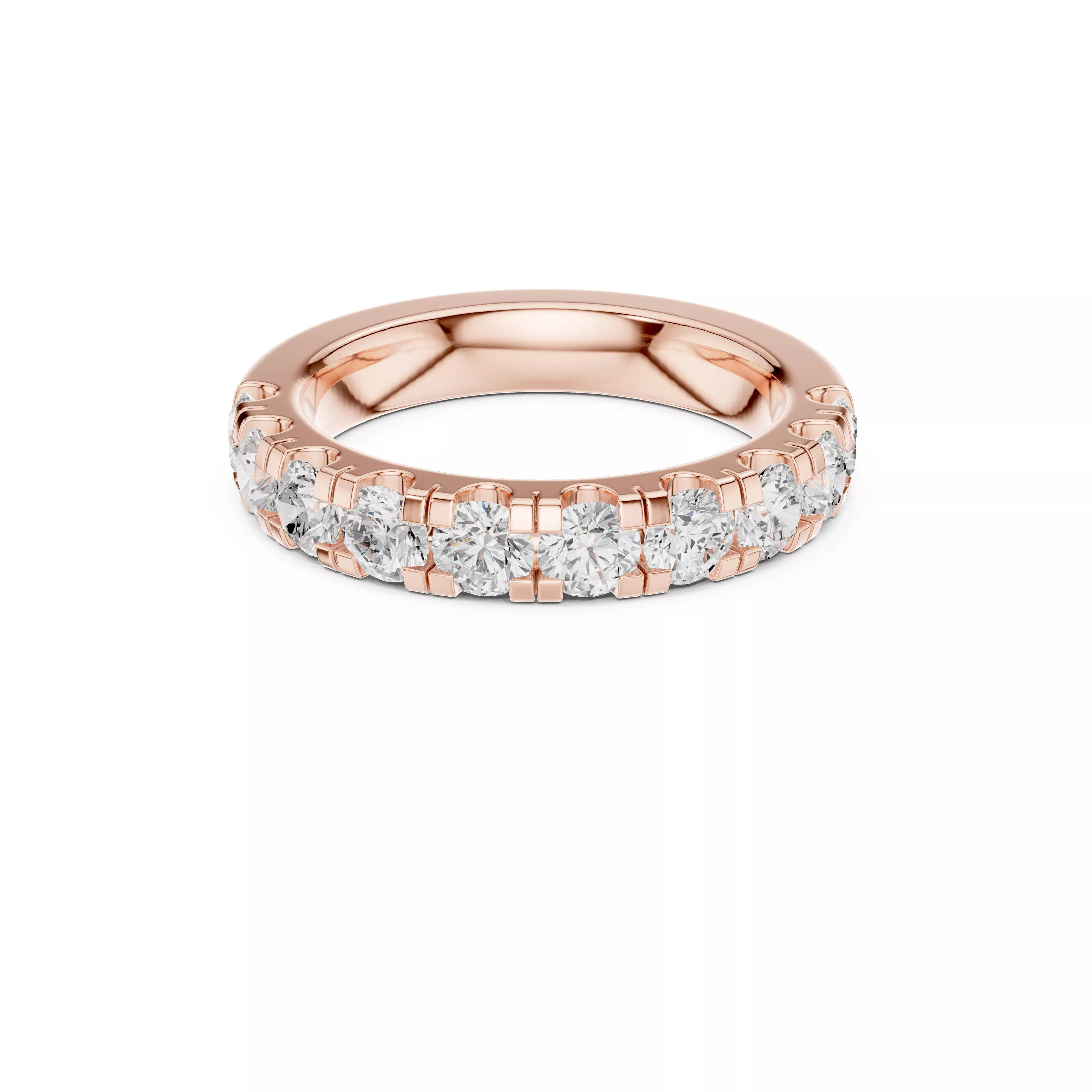 Custom Fine Jewelry Diamond Ring Gold Band STL 3DM 600 3D print model