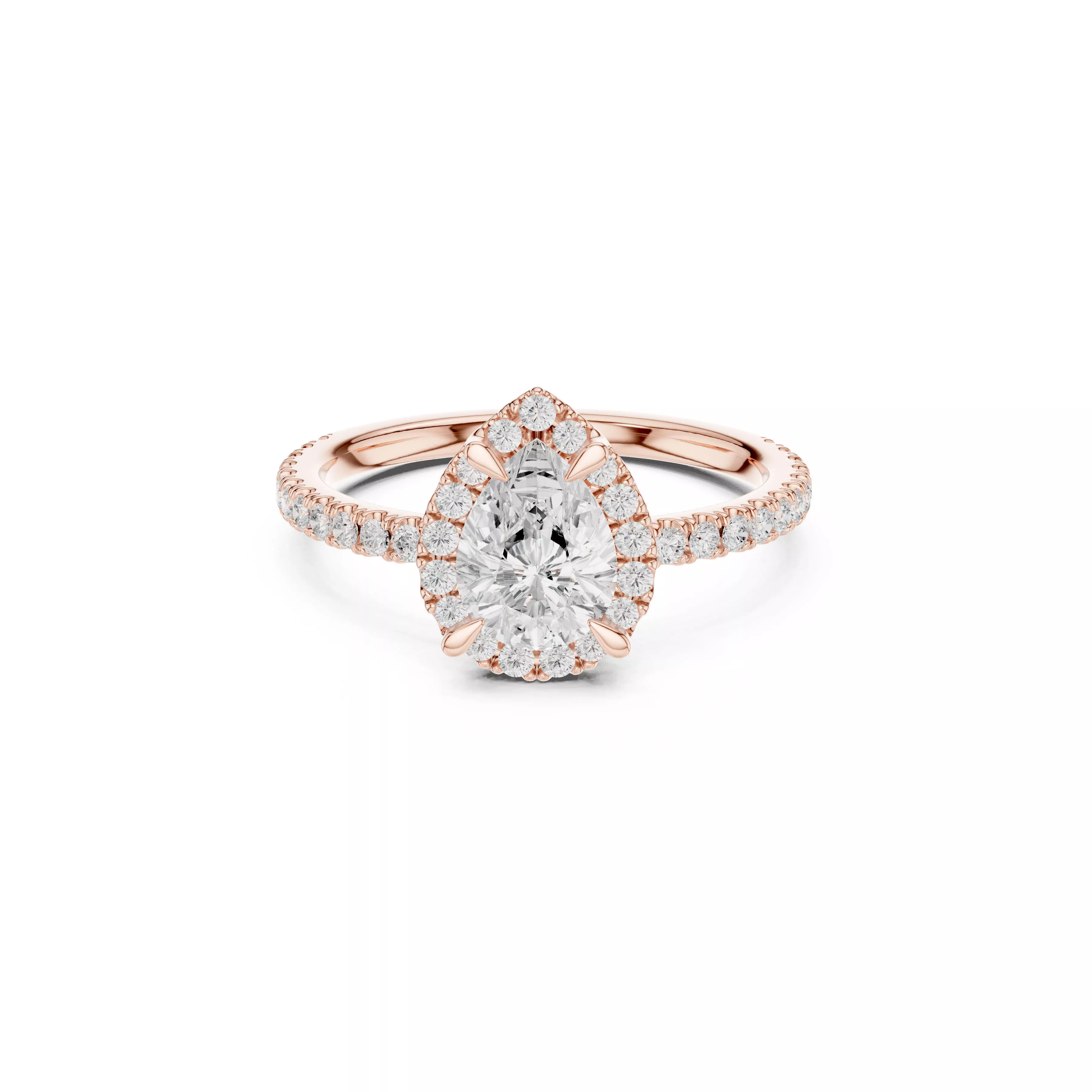 Custom Fine Jewelry Diamond Ring Gold Band STL 3DM 445 3D print model