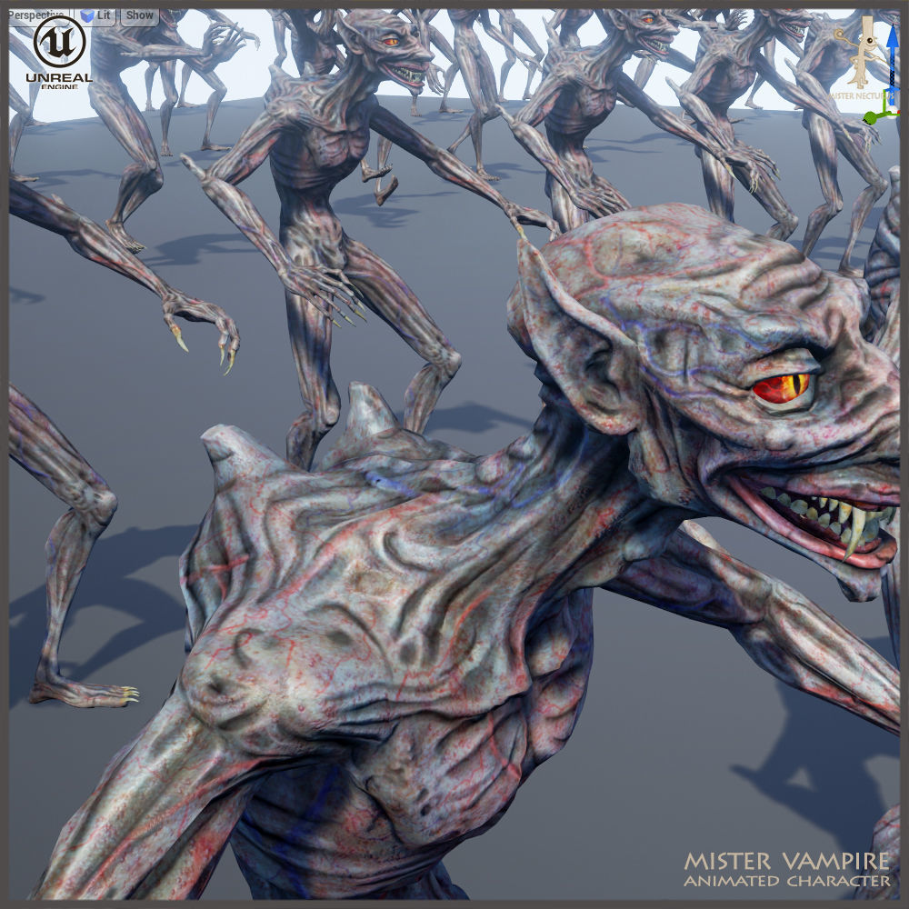 Mister Vampire Low-poly 3D model_17