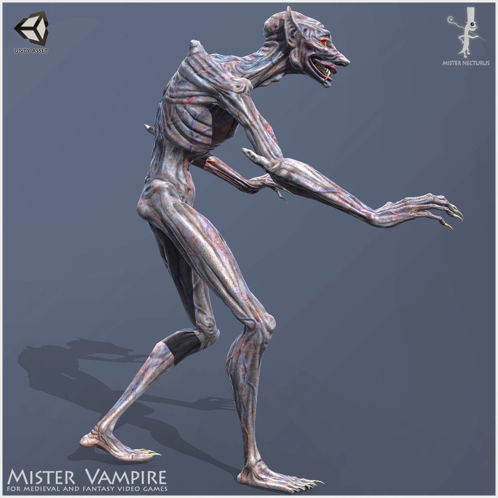 Mister Vampire Low-poly 3D model_12