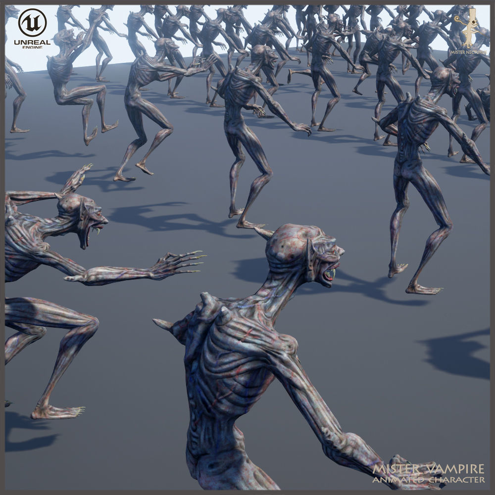 Mister Vampire Low-poly 3D model_14