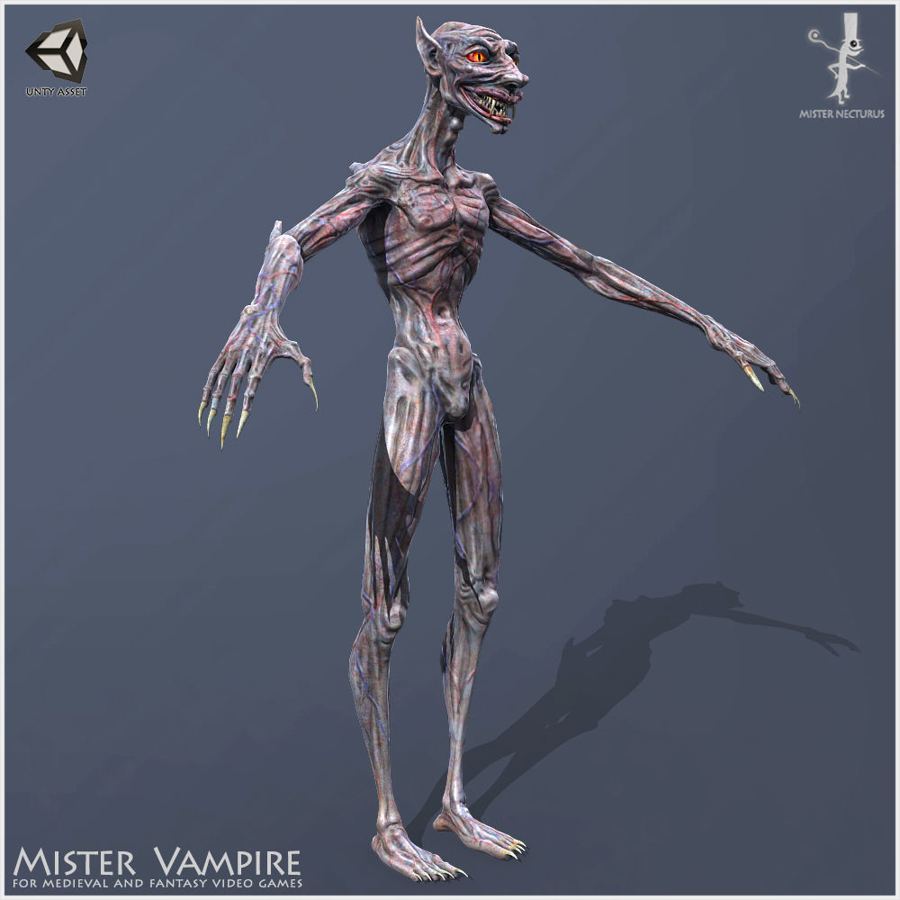 Mister Vampire Low-poly 3D model_9