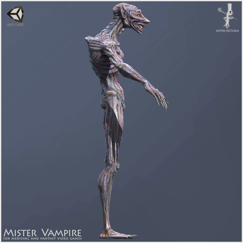 Mister Vampire Low-poly 3D model_11