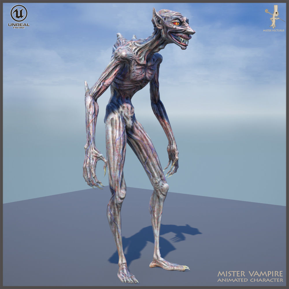 Mister Vampire Low-poly 3D model_13