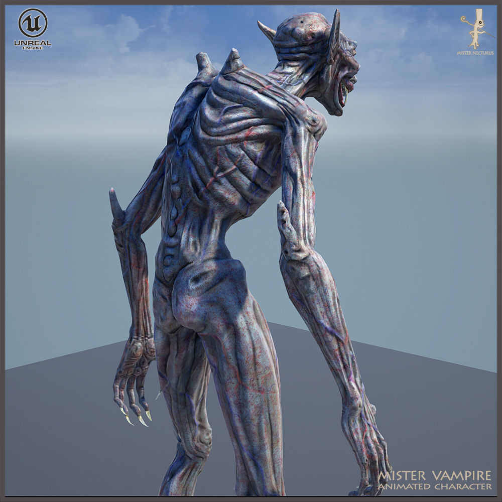 Mister Vampire Low-poly 3D model_2