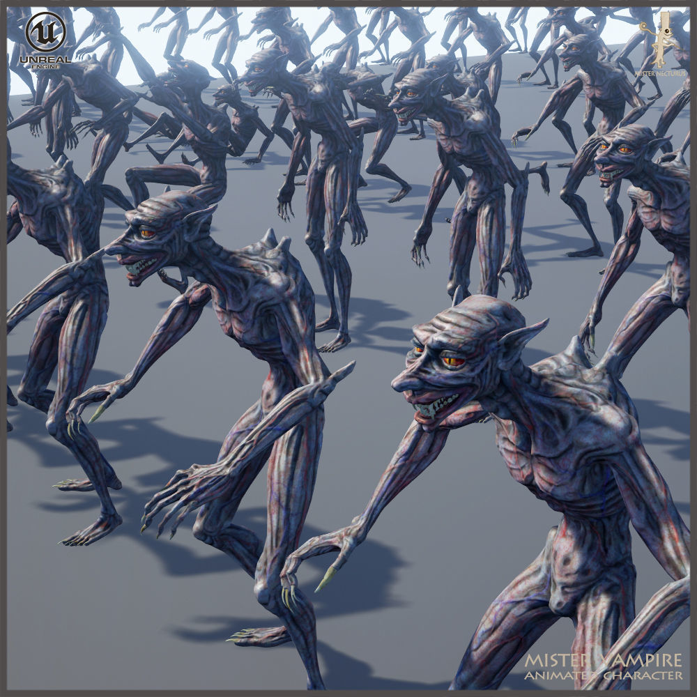 Mister Vampire Low-poly 3D model_15