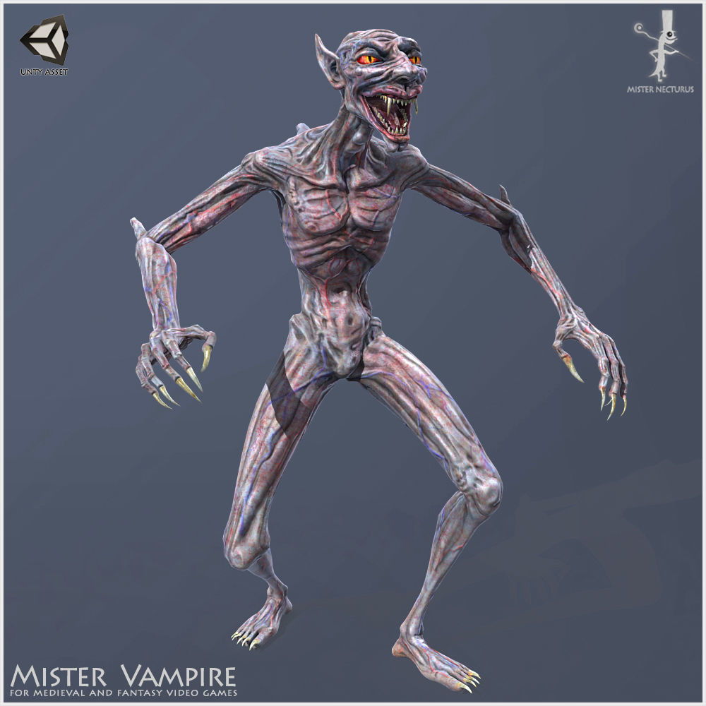 Mister Vampire Low-poly 3D model_8