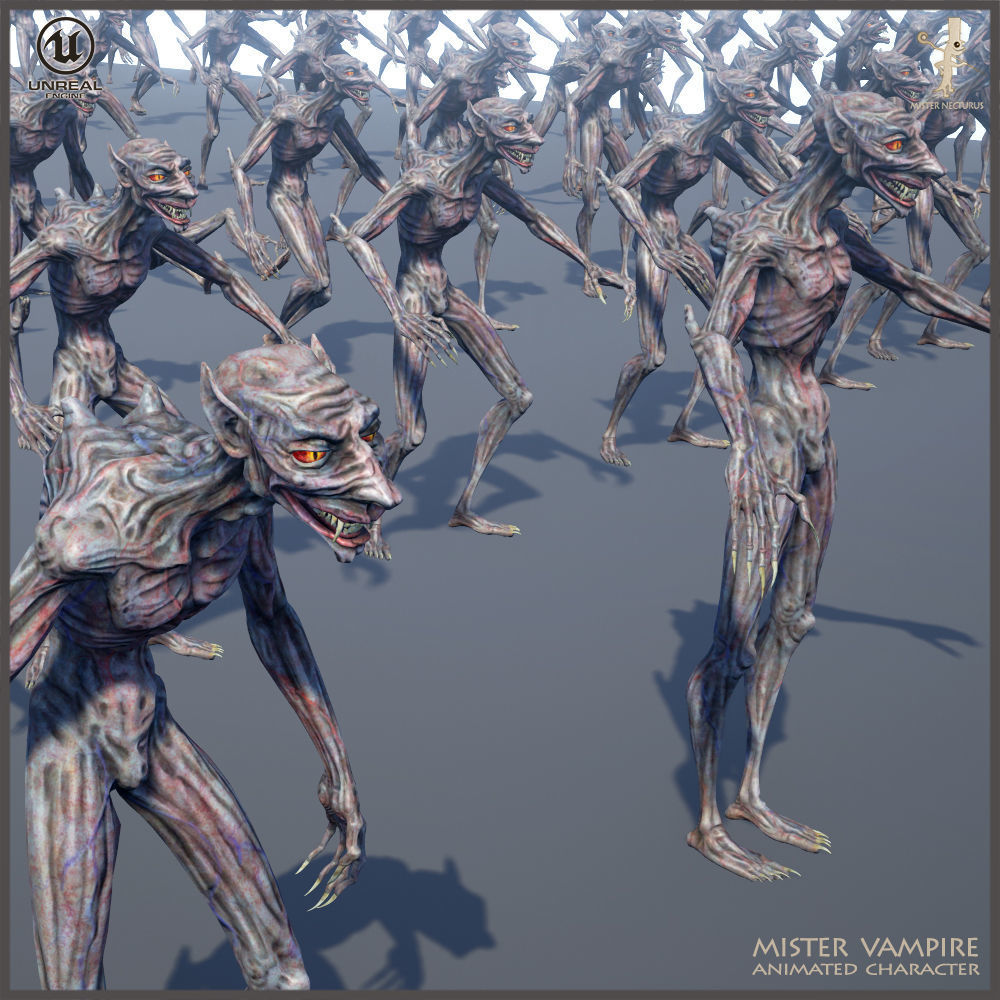 Mister Vampire Low-poly 3D model_16