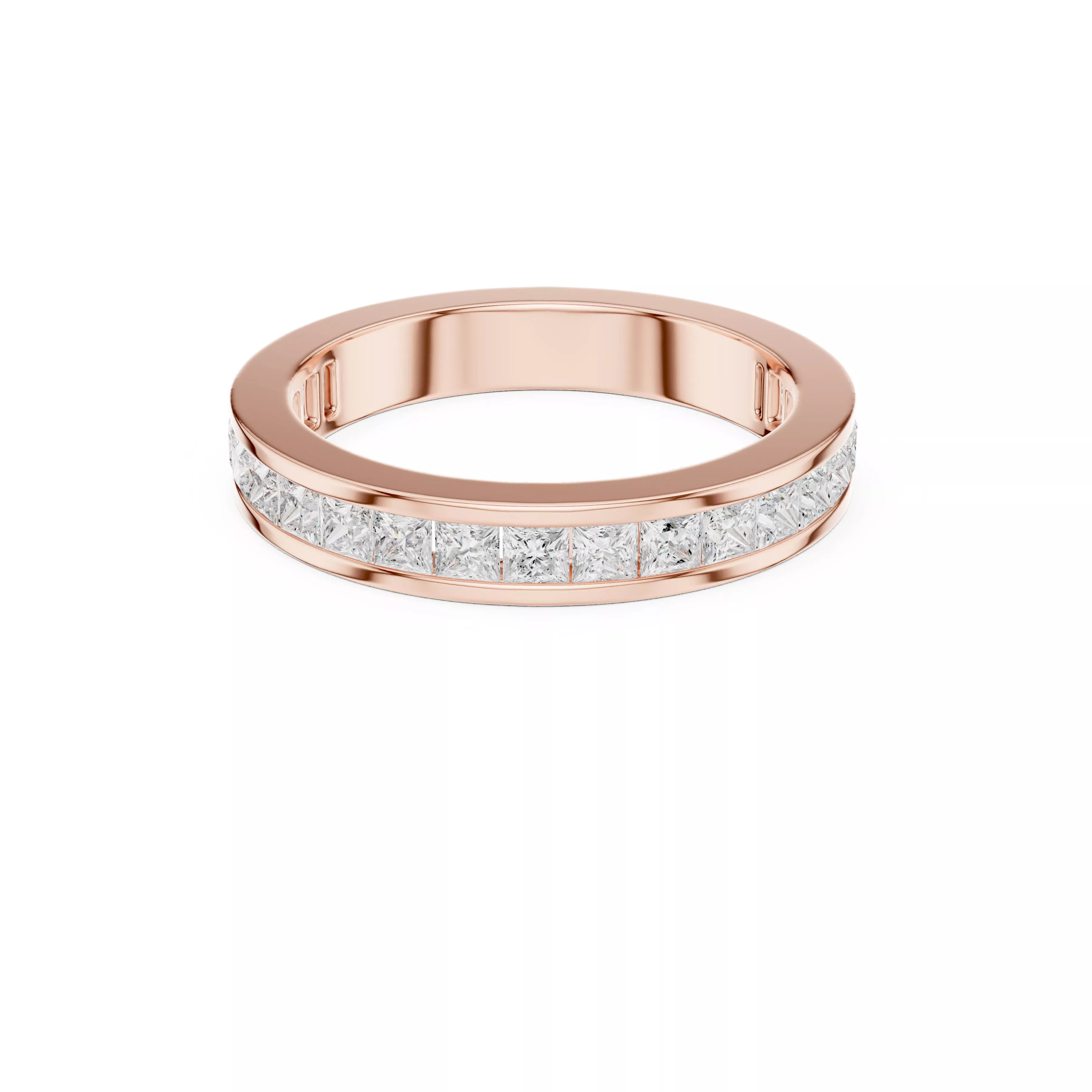 Custom Fine Jewelry Diamond Ring Gold Band STL 3DM 438 3D print model