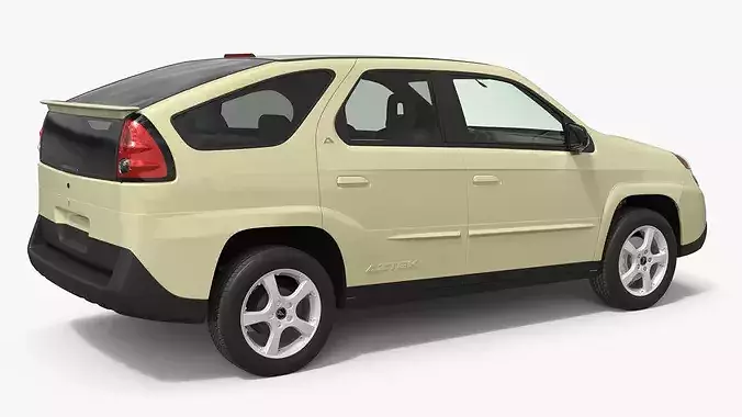 Pontiac Aztek 5-Door Utility Vehicle Beige Simplified 3D model 4