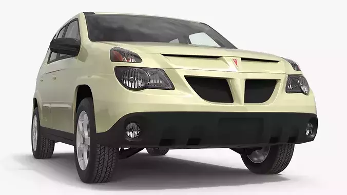 Pontiac Aztek 5-Door Utility Vehicle Beige Simplified 3D model 6