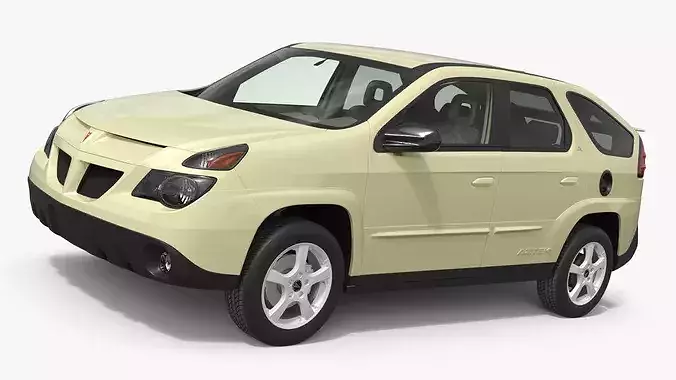 Pontiac Aztek 5-Door Utility Vehicle Beige Simplified 3D model