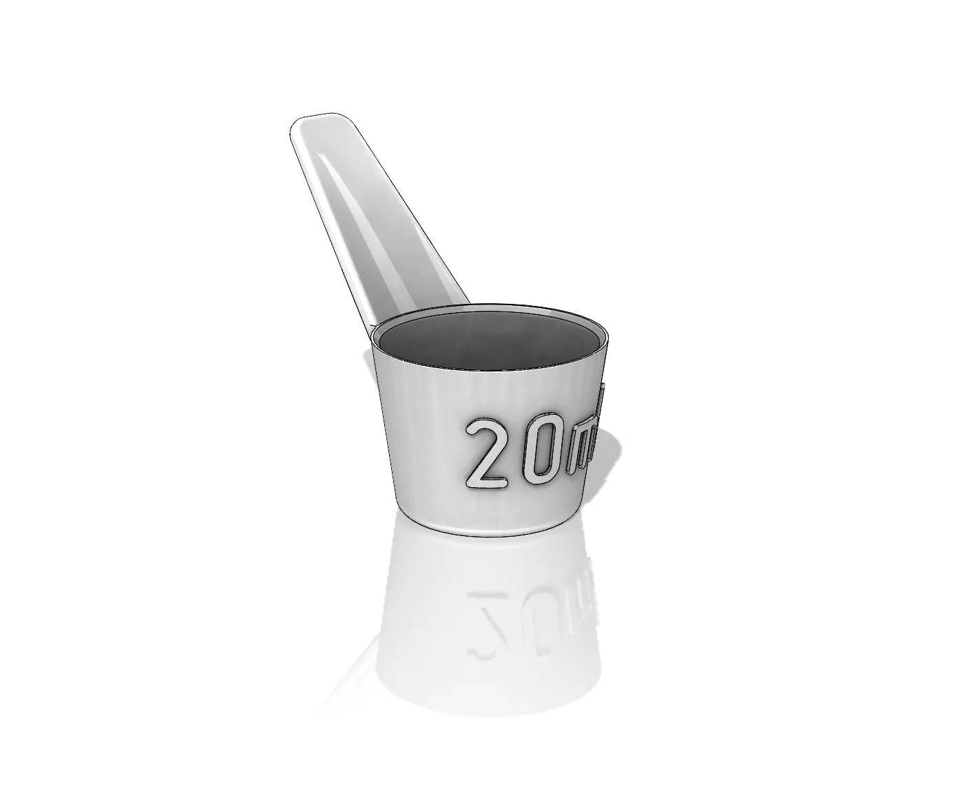 Measuring spoon 20ml 3D print model